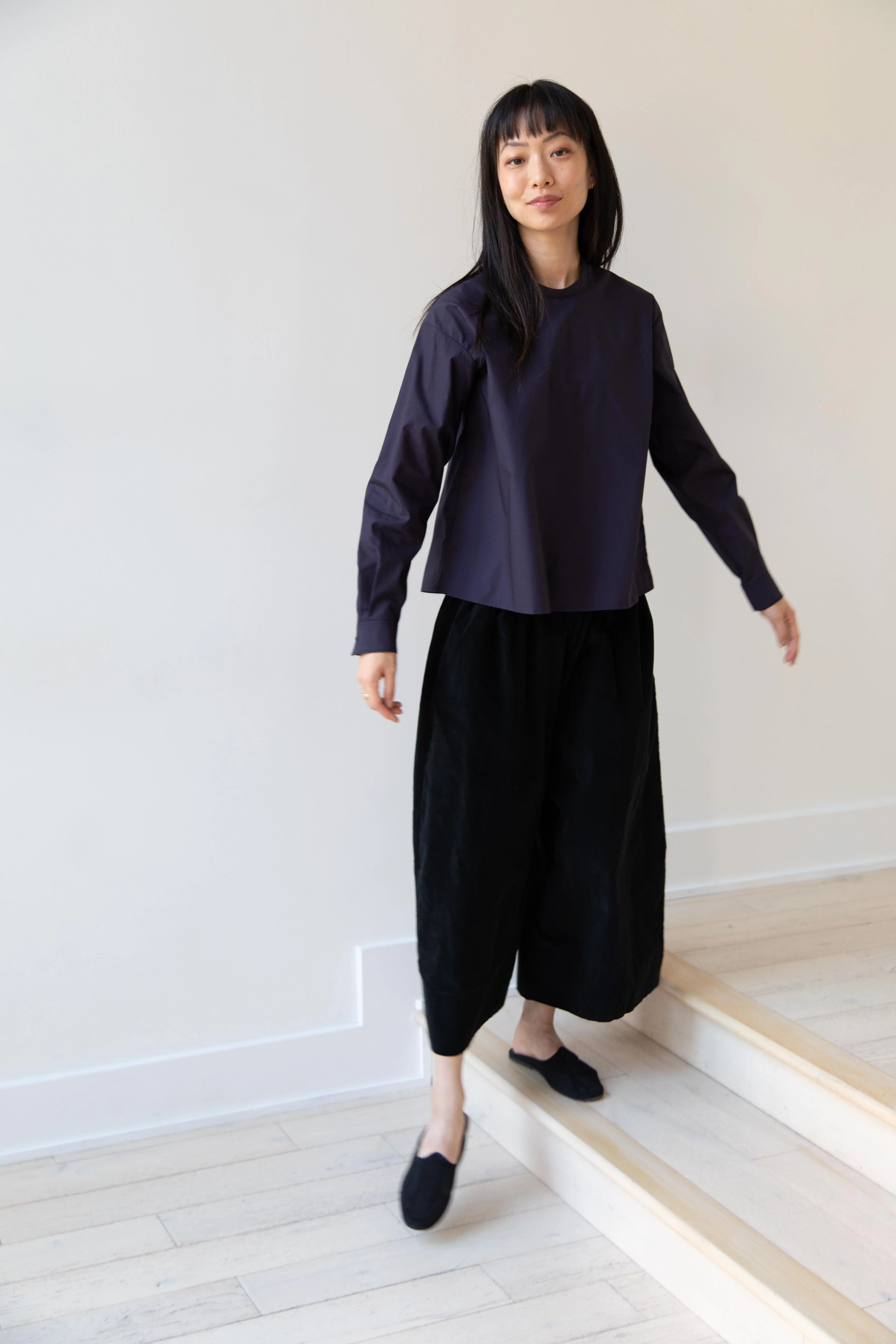 Album di Famiglia | Velvet Wide Trousers in Black - Image 7