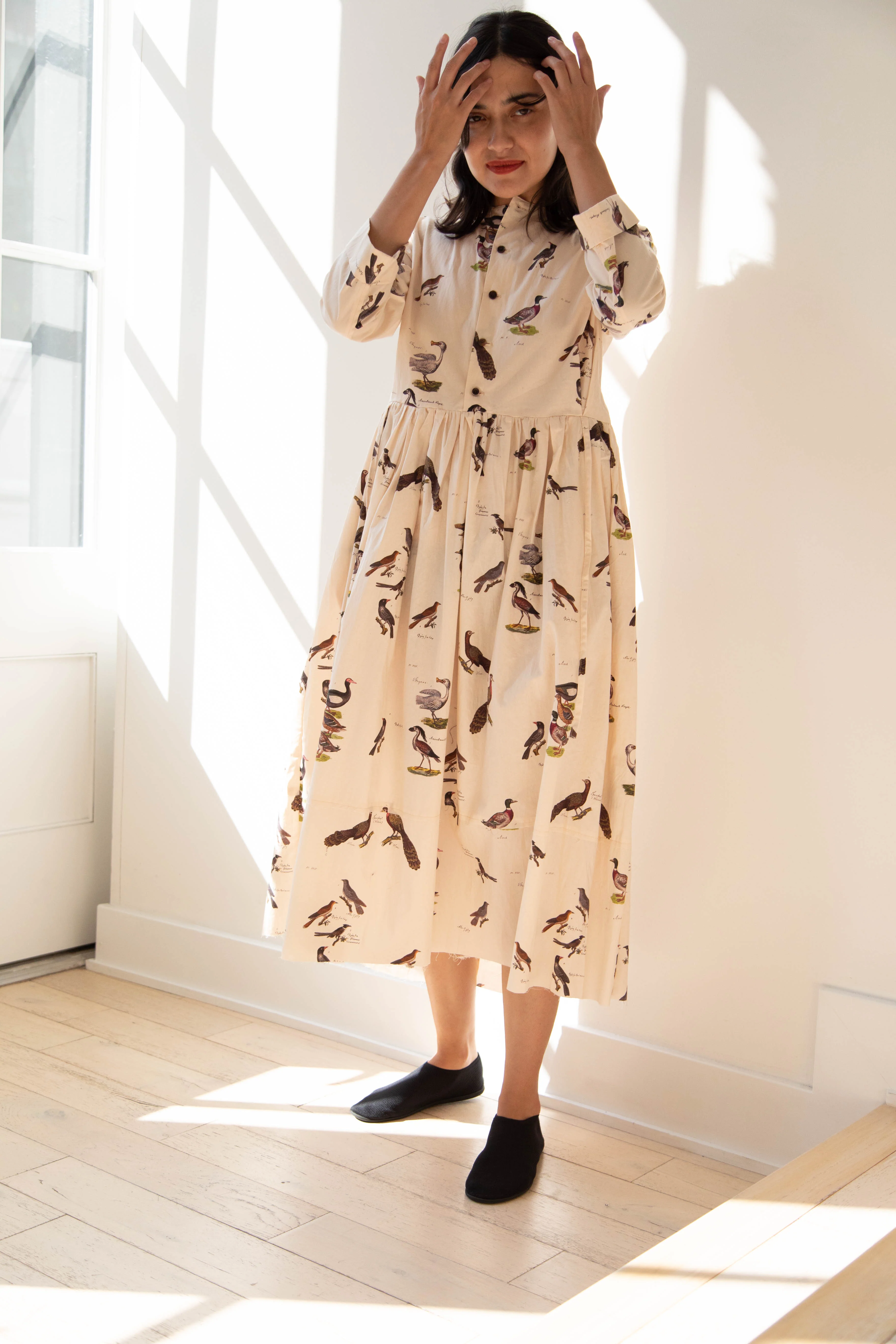Aleksandr Manamïs | Loose Front Dress in Birds - Image 26