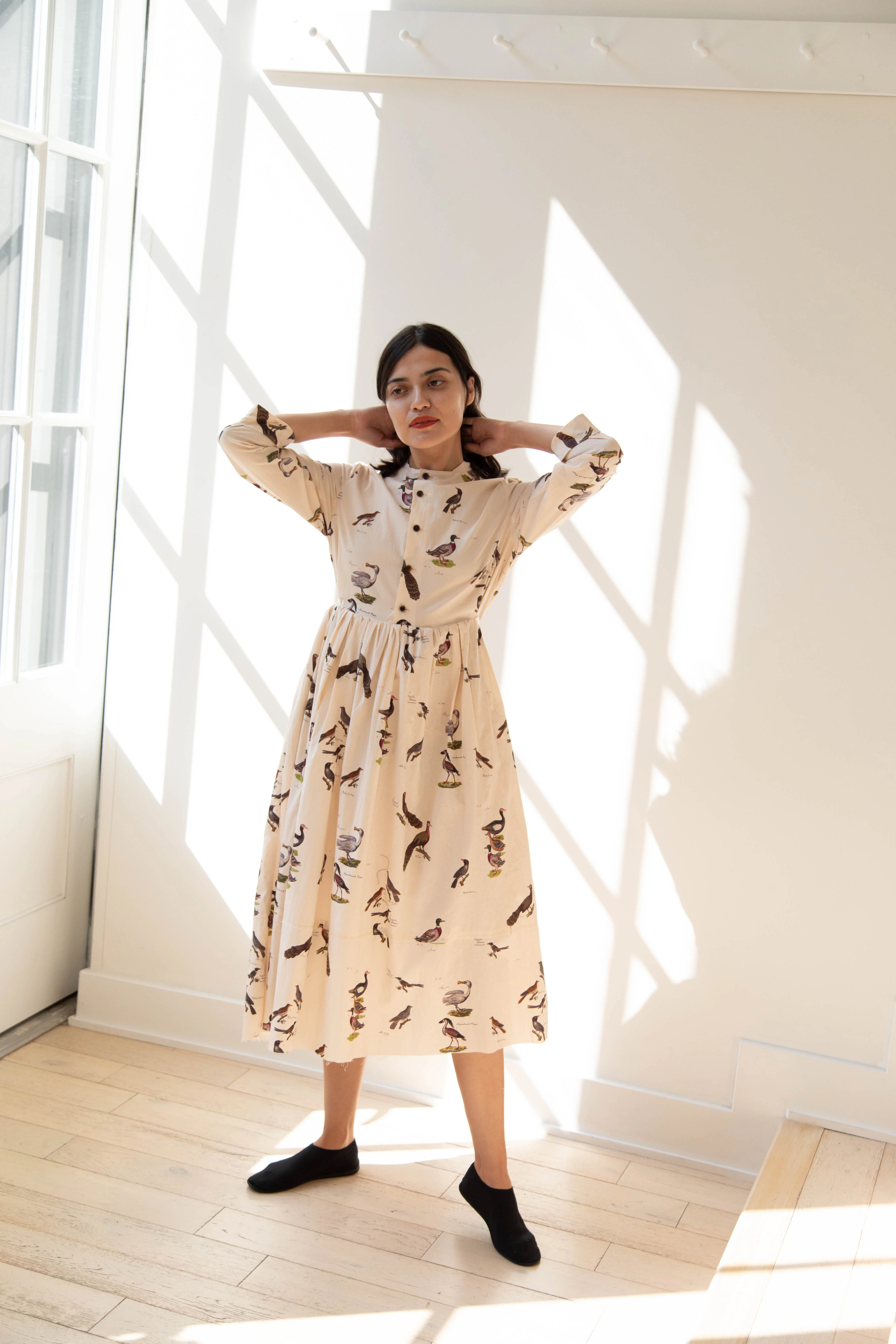 Aleksandr Manamïs | Loose Front Dress in Birds - Image 38