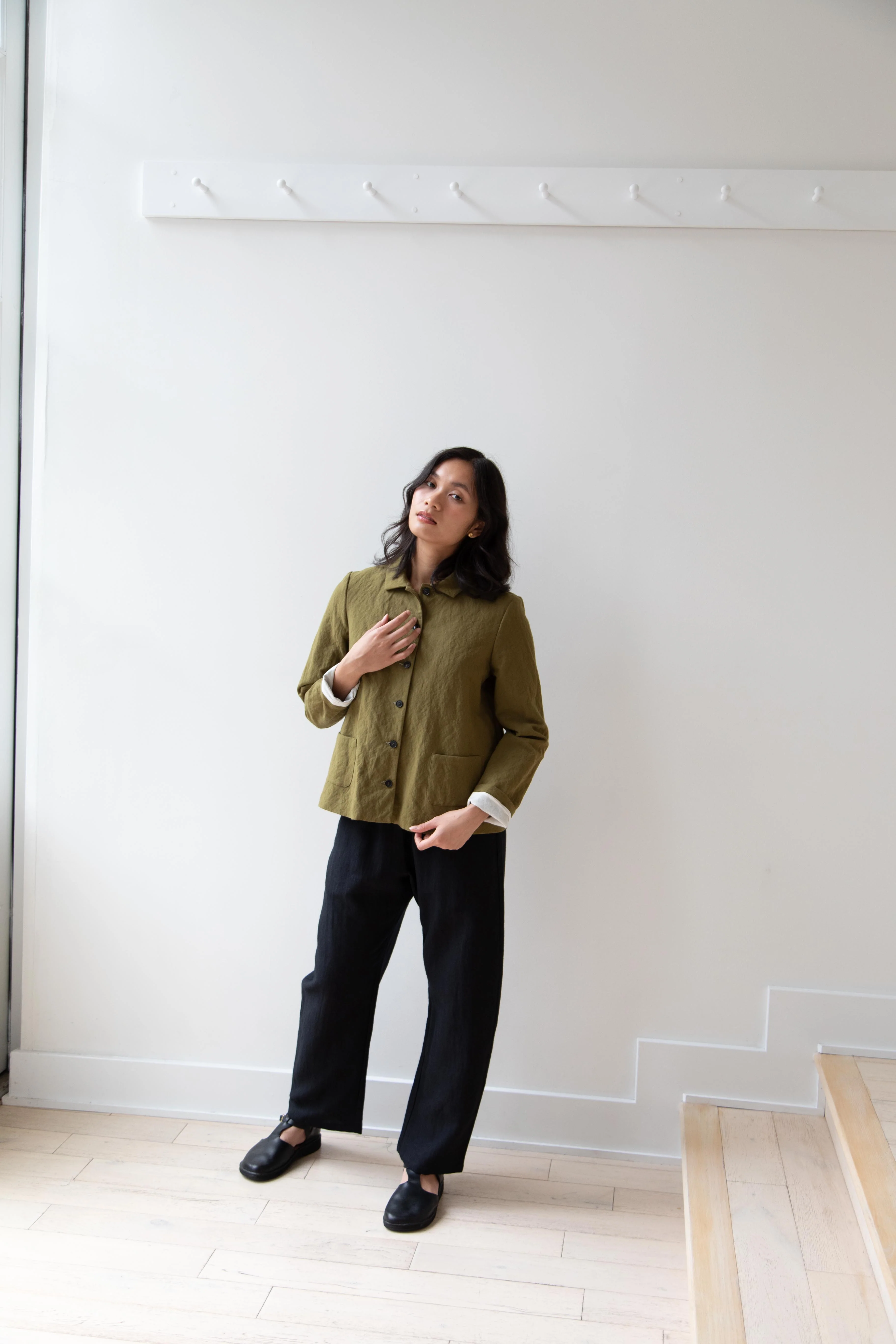 Apuntob | Cotton Wool Jacket in Forest - Image 11