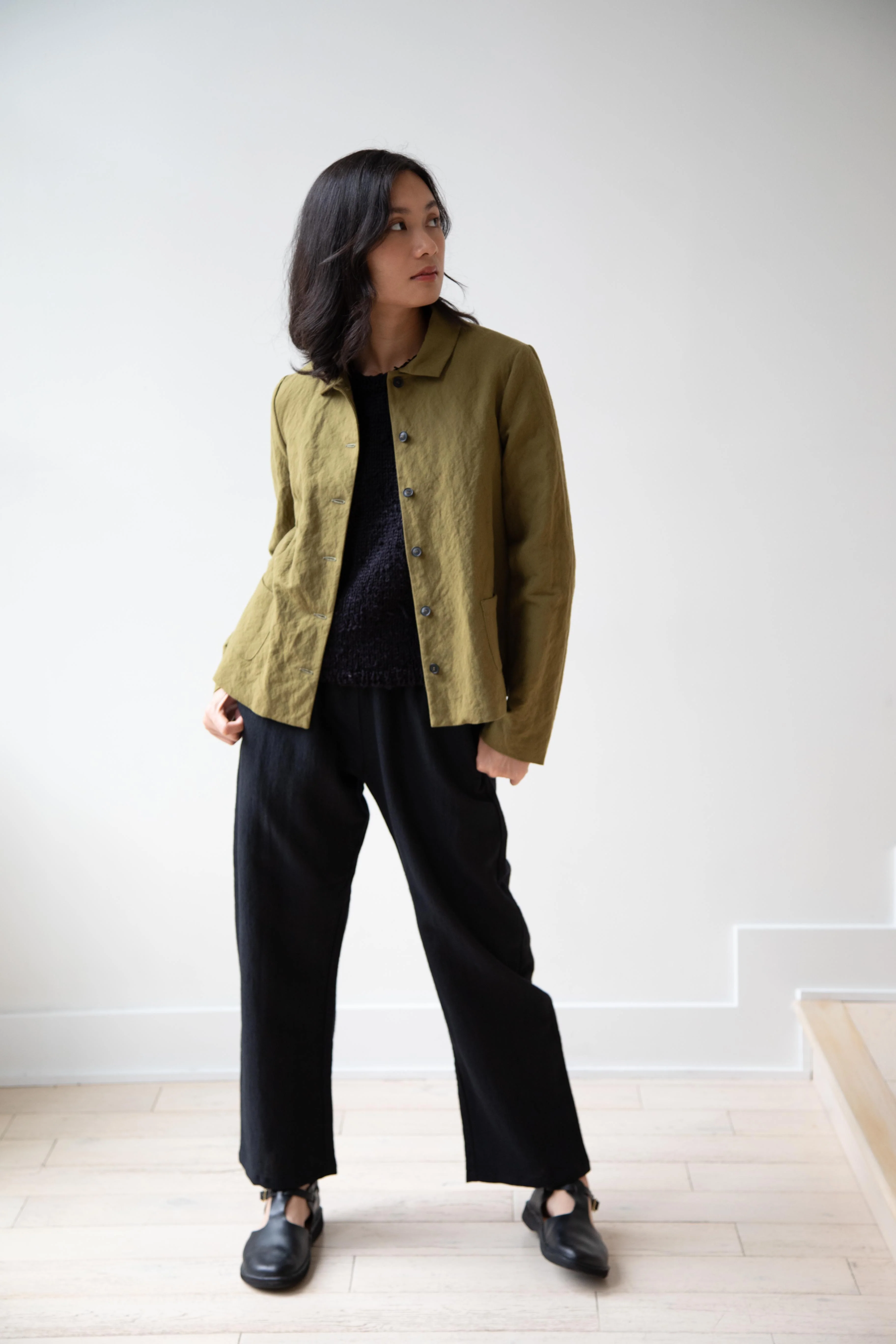 Apuntob | Cotton Wool Jacket in Forest - Image 13