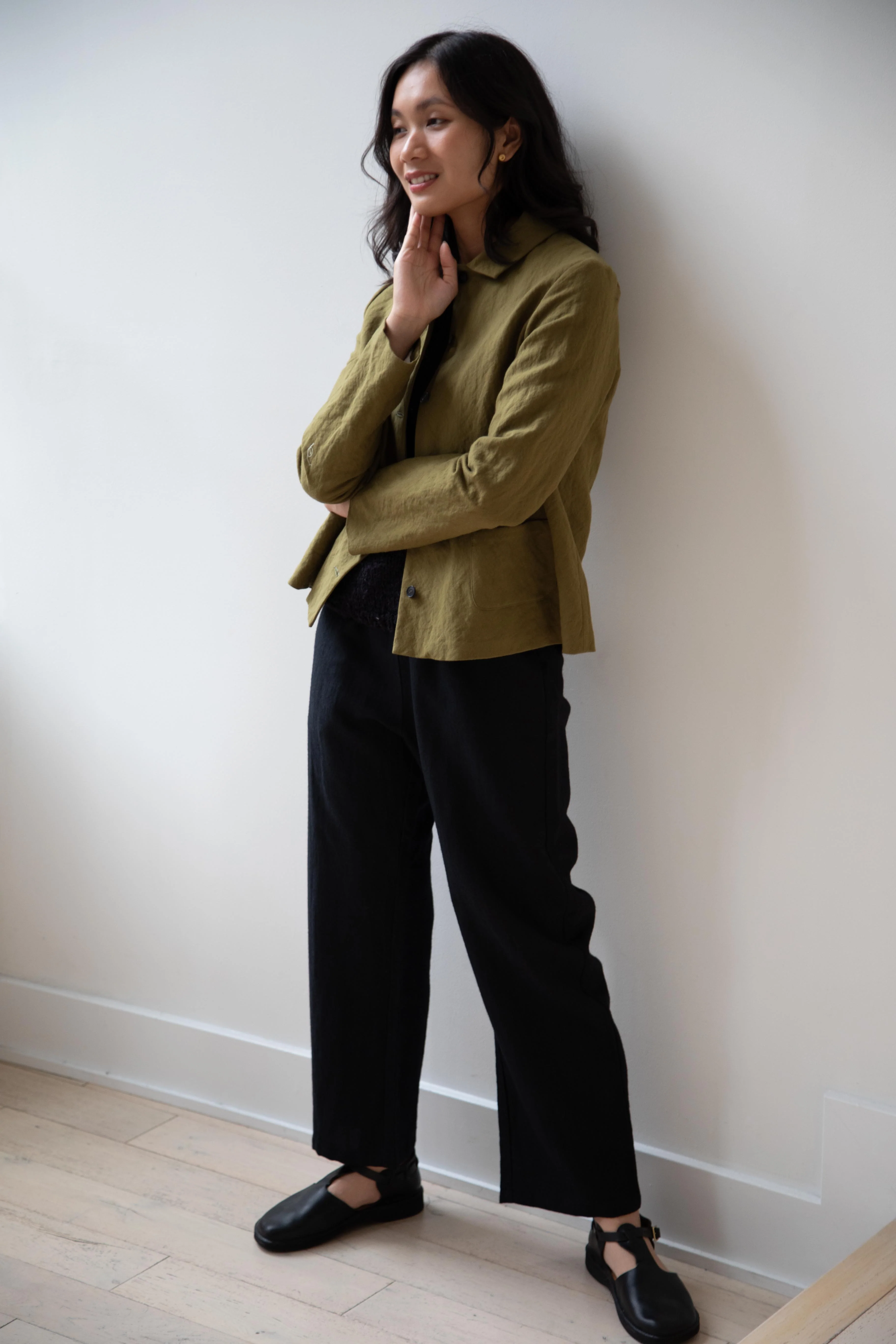 Apuntob | Cotton Wool Jacket in Forest - Image 14