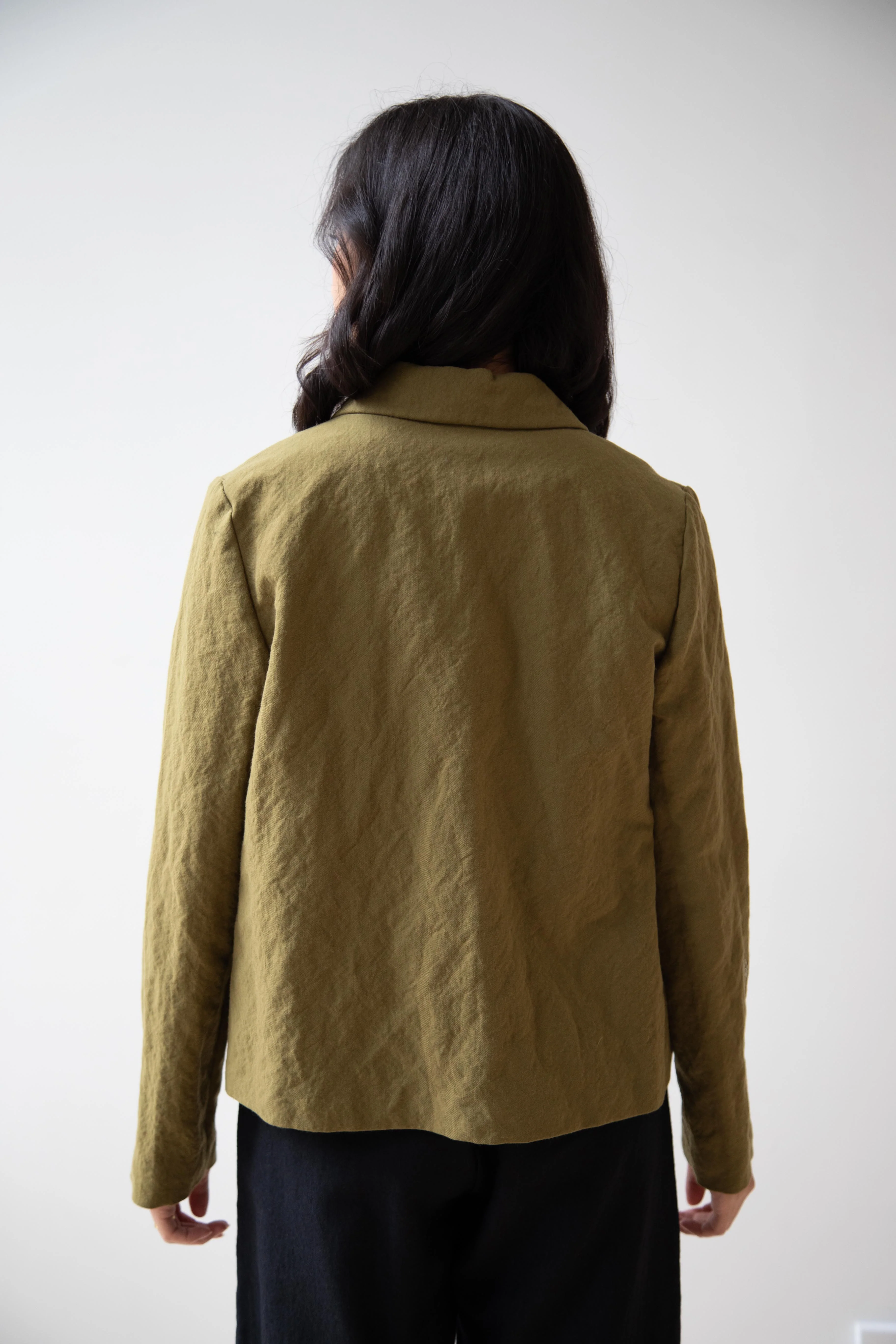 Apuntob | Cotton Wool Jacket in Forest - Image 15