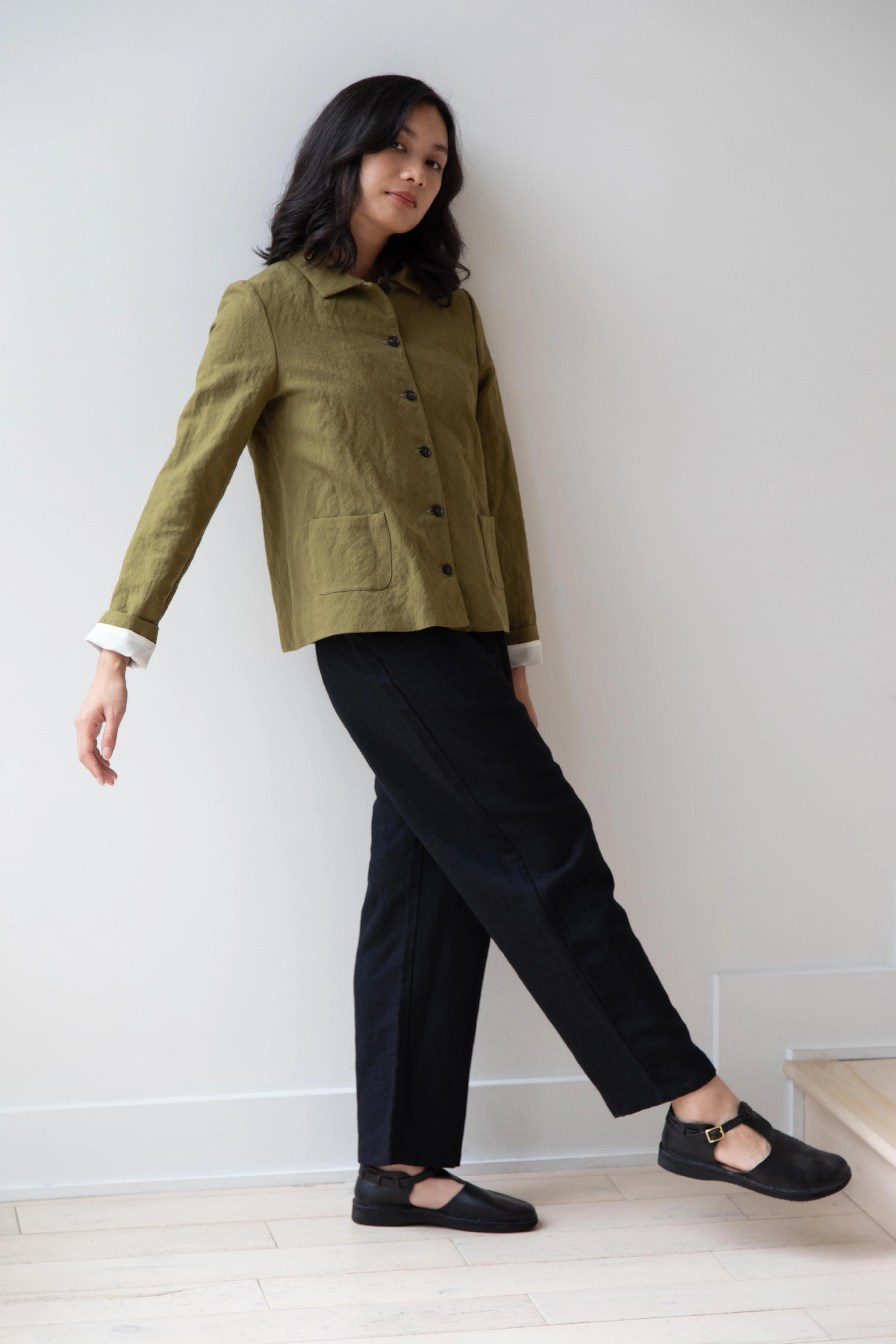 Apuntob | Cotton Wool Jacket in Forest - Image 17