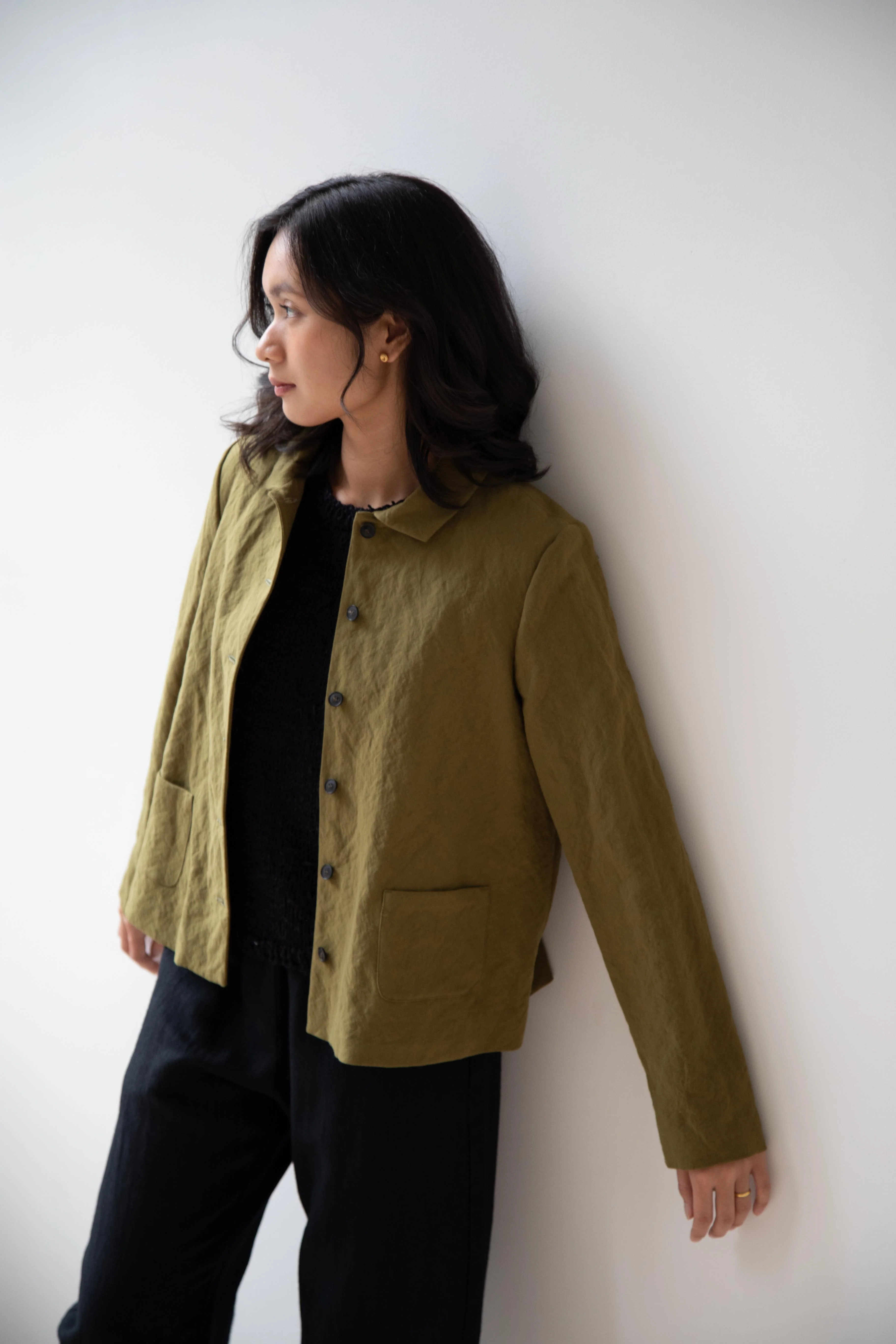 Apuntob | Cotton Wool Jacket in Forest - Image 19