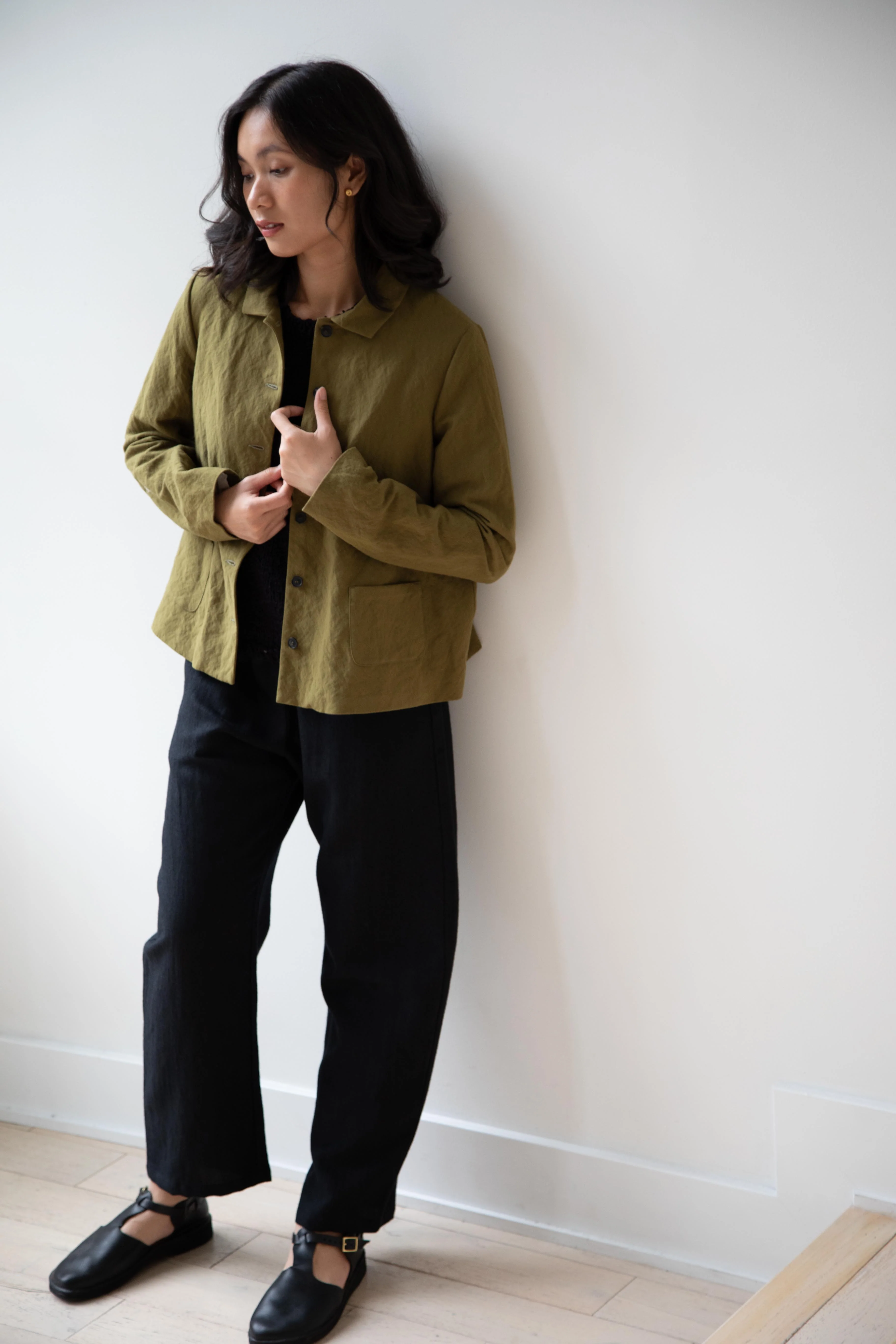 Apuntob | Cotton Wool Jacket in Forest - Image 21