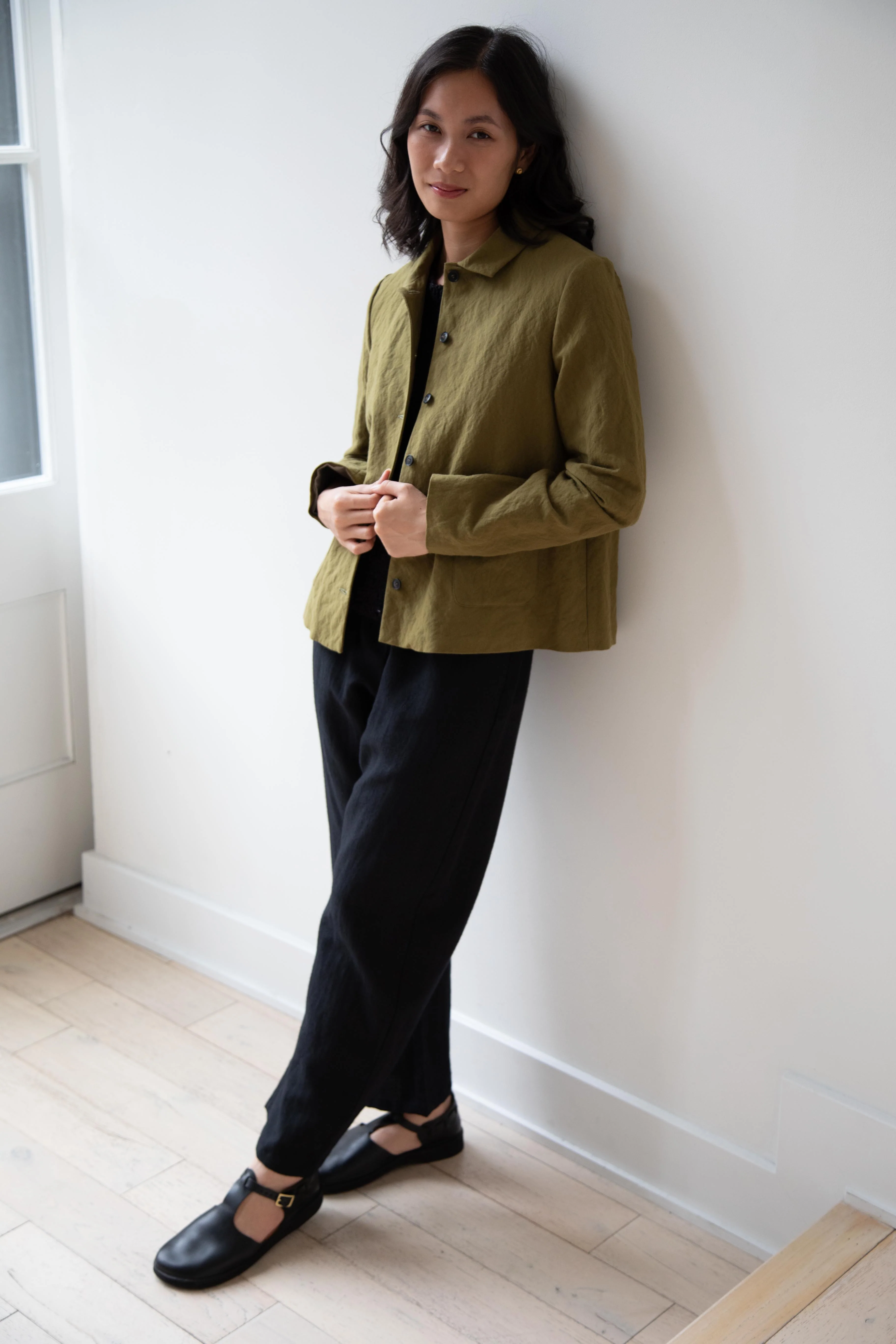 Apuntob | Cotton Wool Jacket in Forest - Image 23
