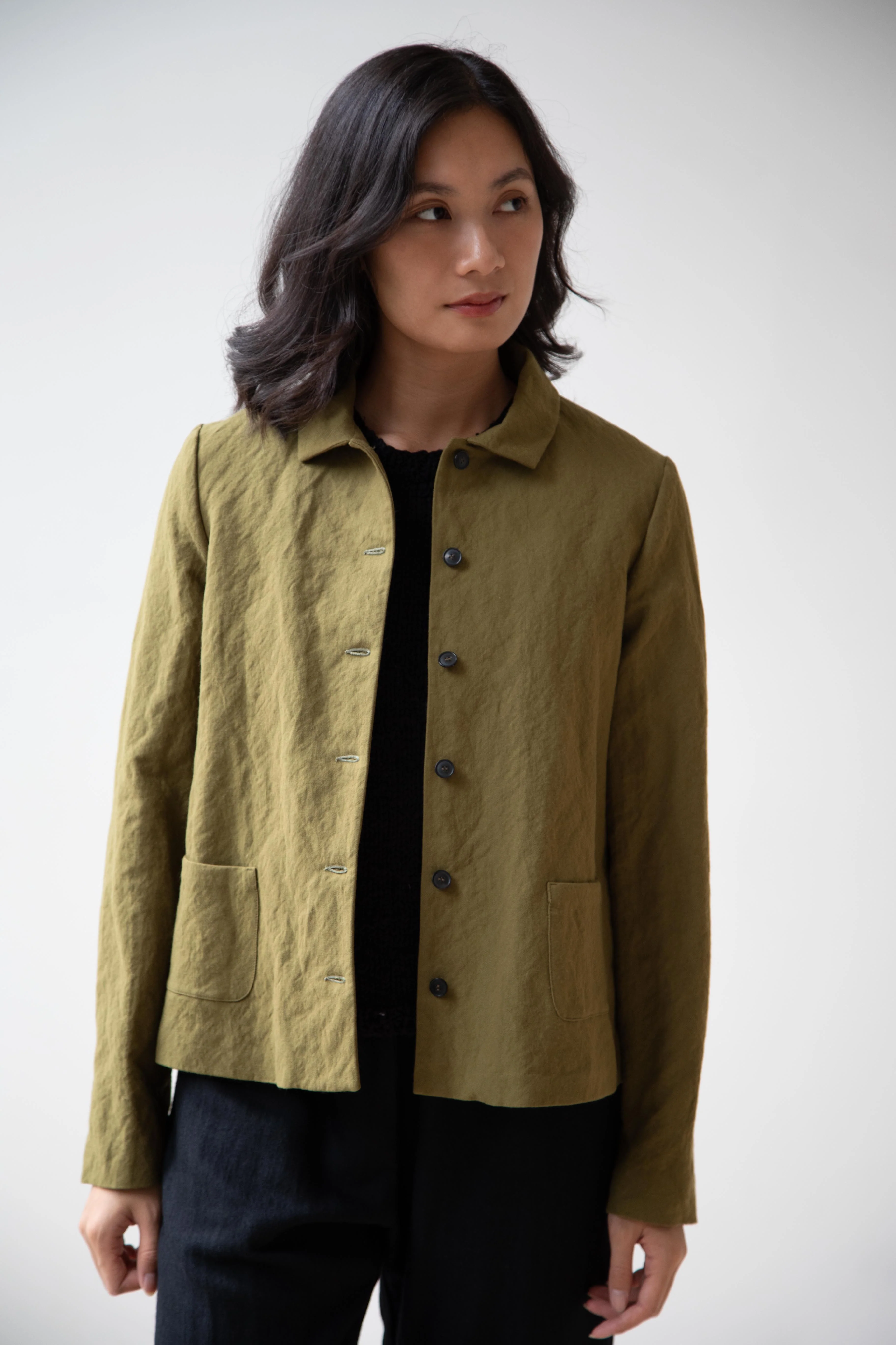 Apuntob | Cotton Wool Jacket in Forest - Image 27