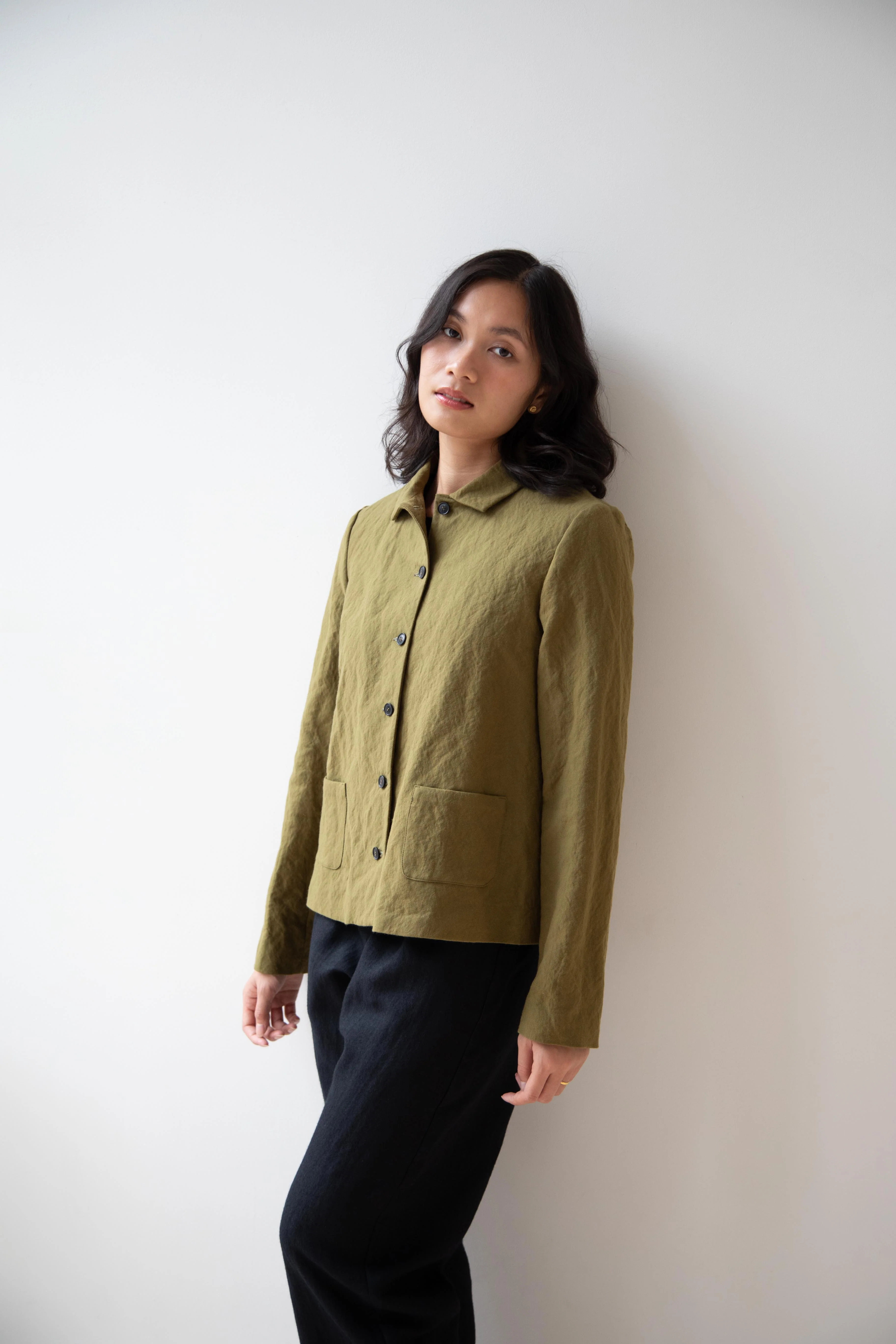 Apuntob | Cotton Wool Jacket in Forest - Image 28