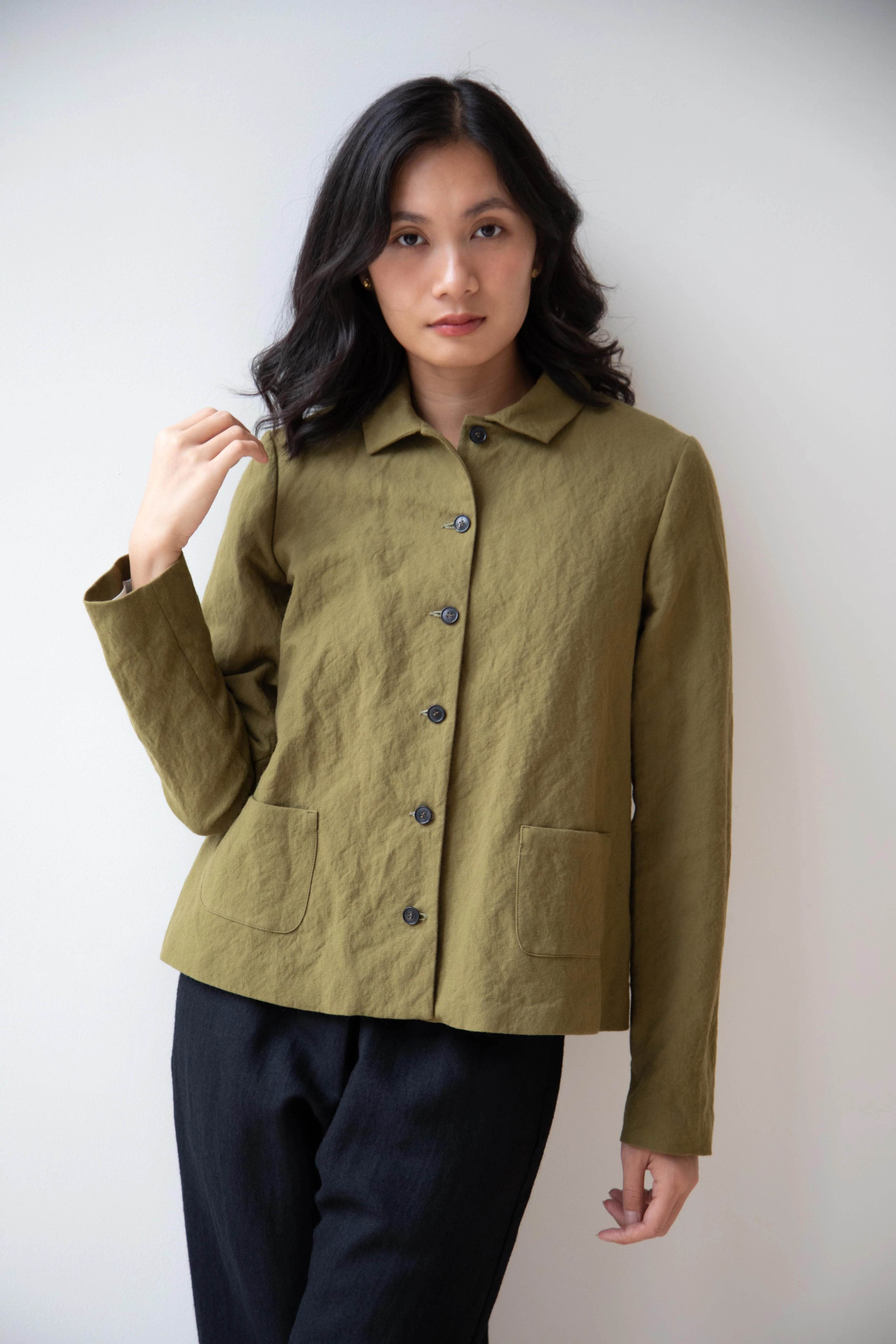 Apuntob | Cotton Wool Jacket in Forest - Image 29