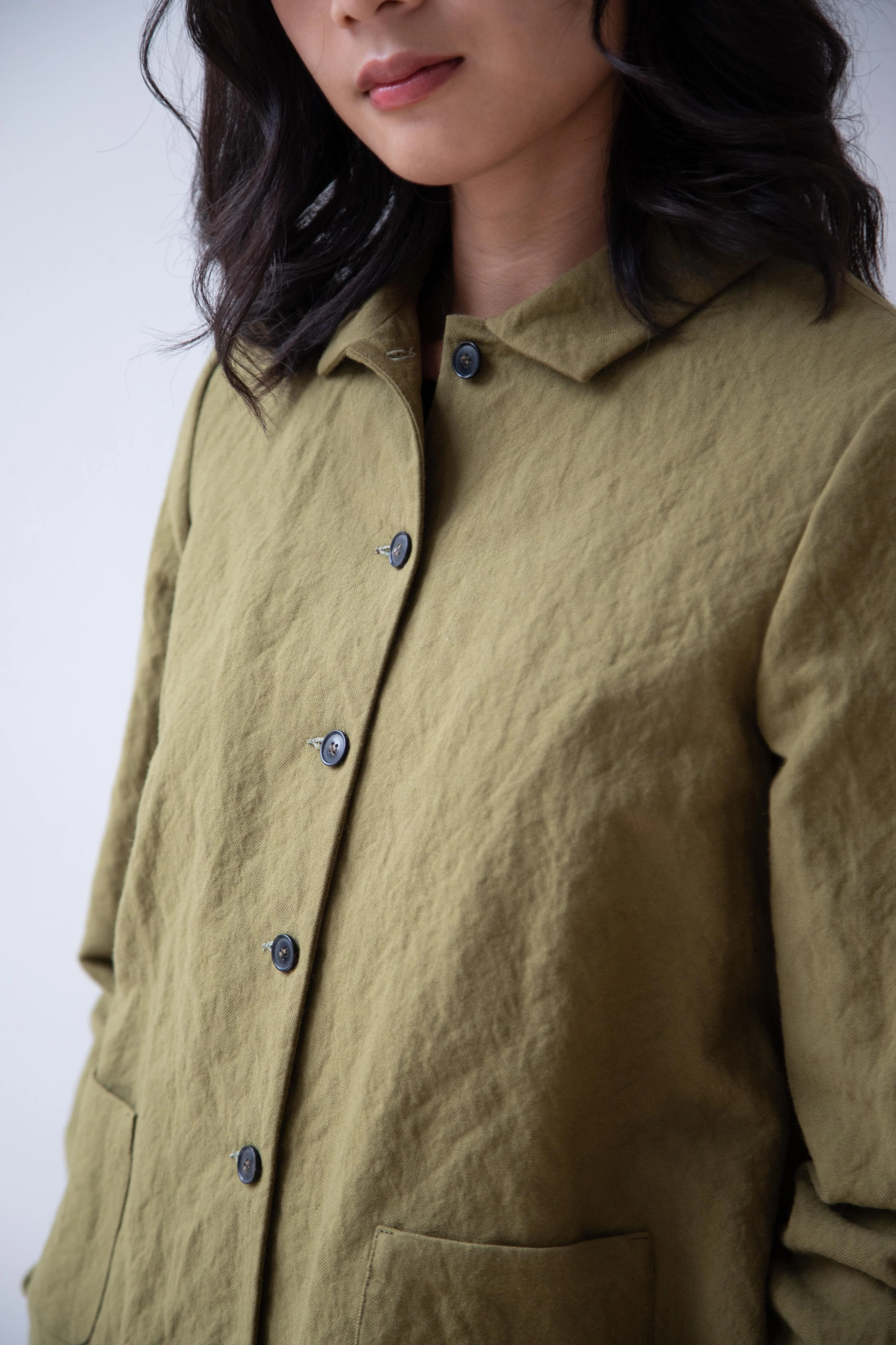 Apuntob | Cotton Wool Jacket in Forest - Image 32