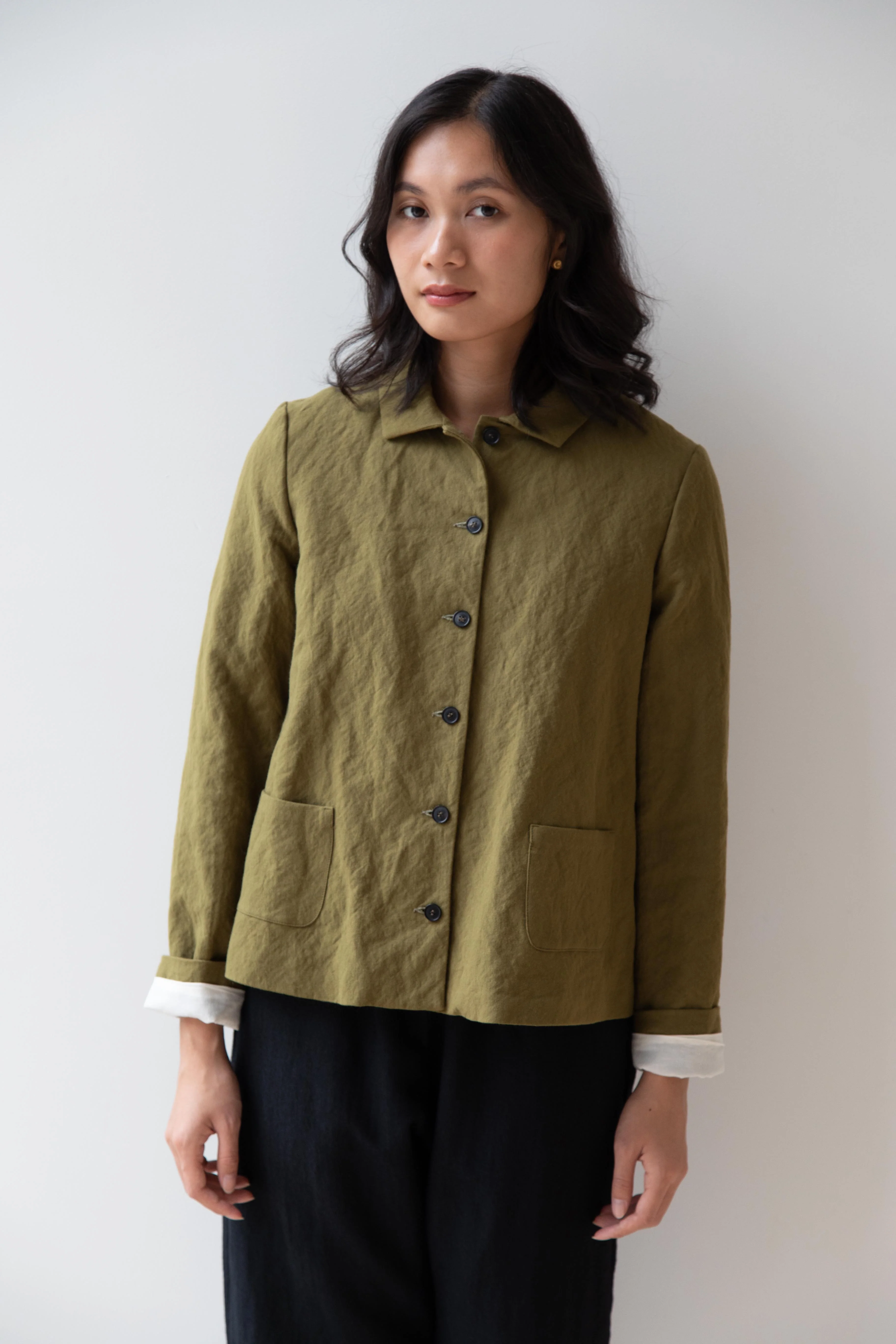 Apuntob | Cotton Wool Jacket in Forest - Image 34