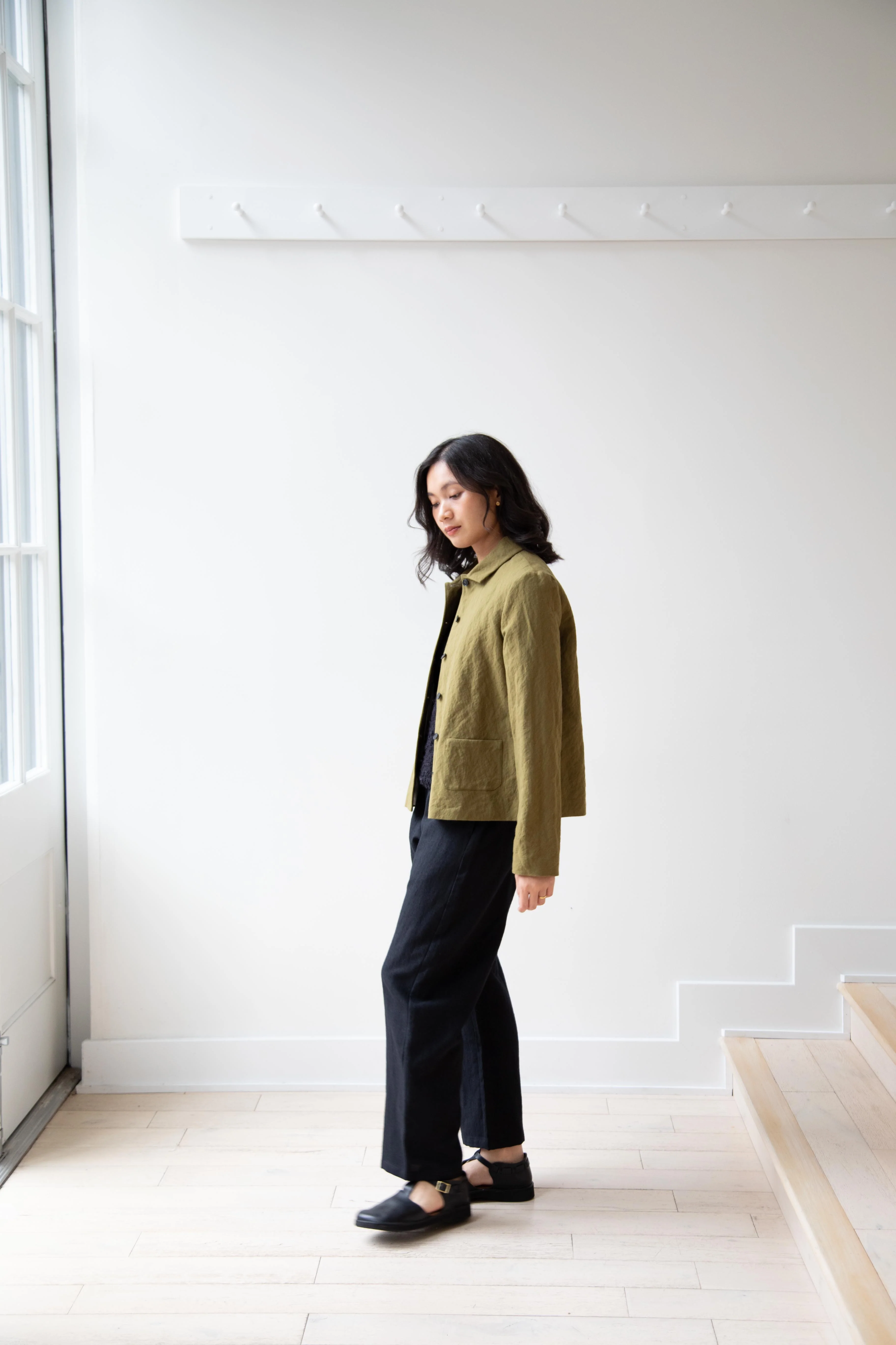 Apuntob | Cotton Wool Jacket in Forest - Image 4
