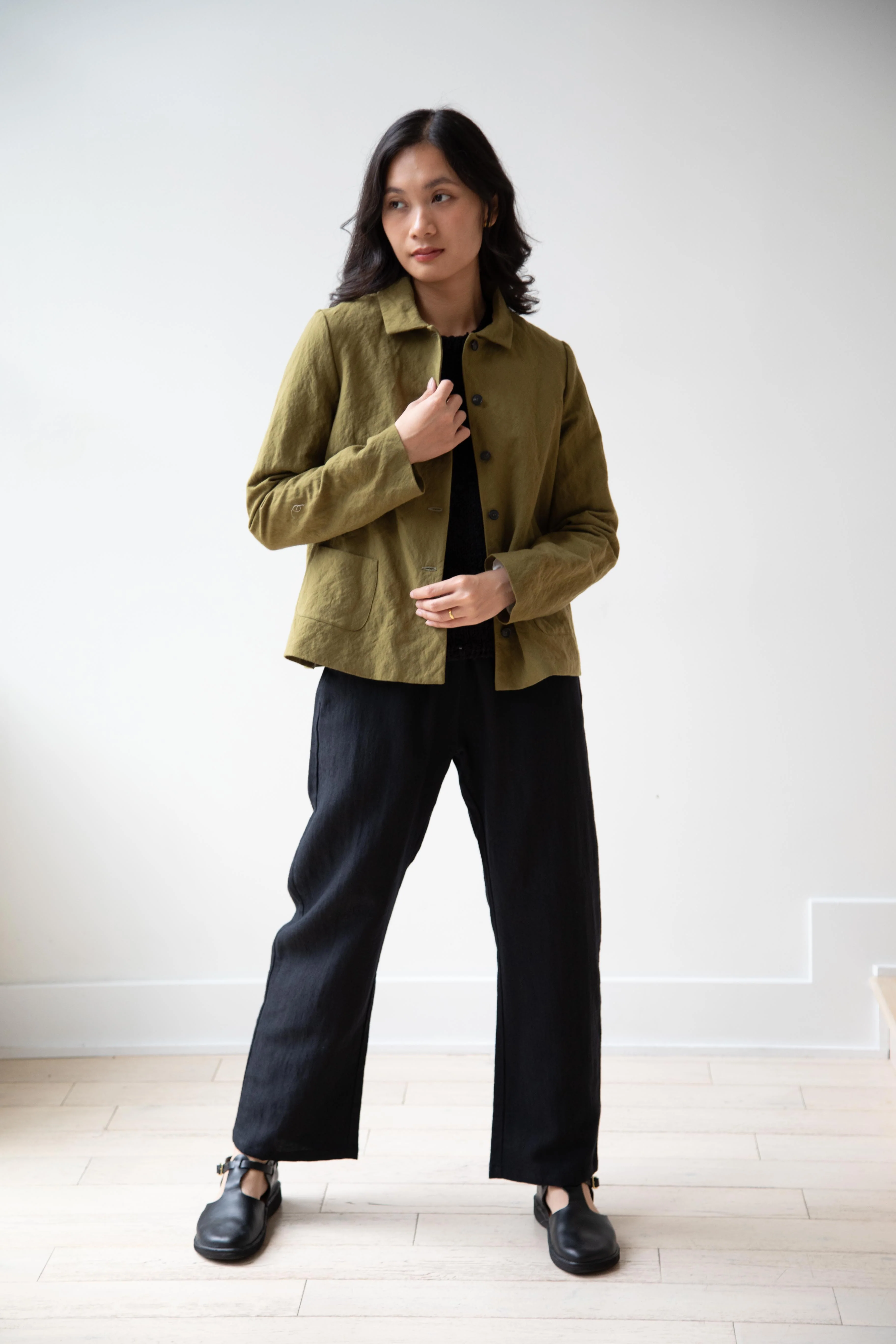 Apuntob | Cotton Wool Jacket in Forest - Image 5