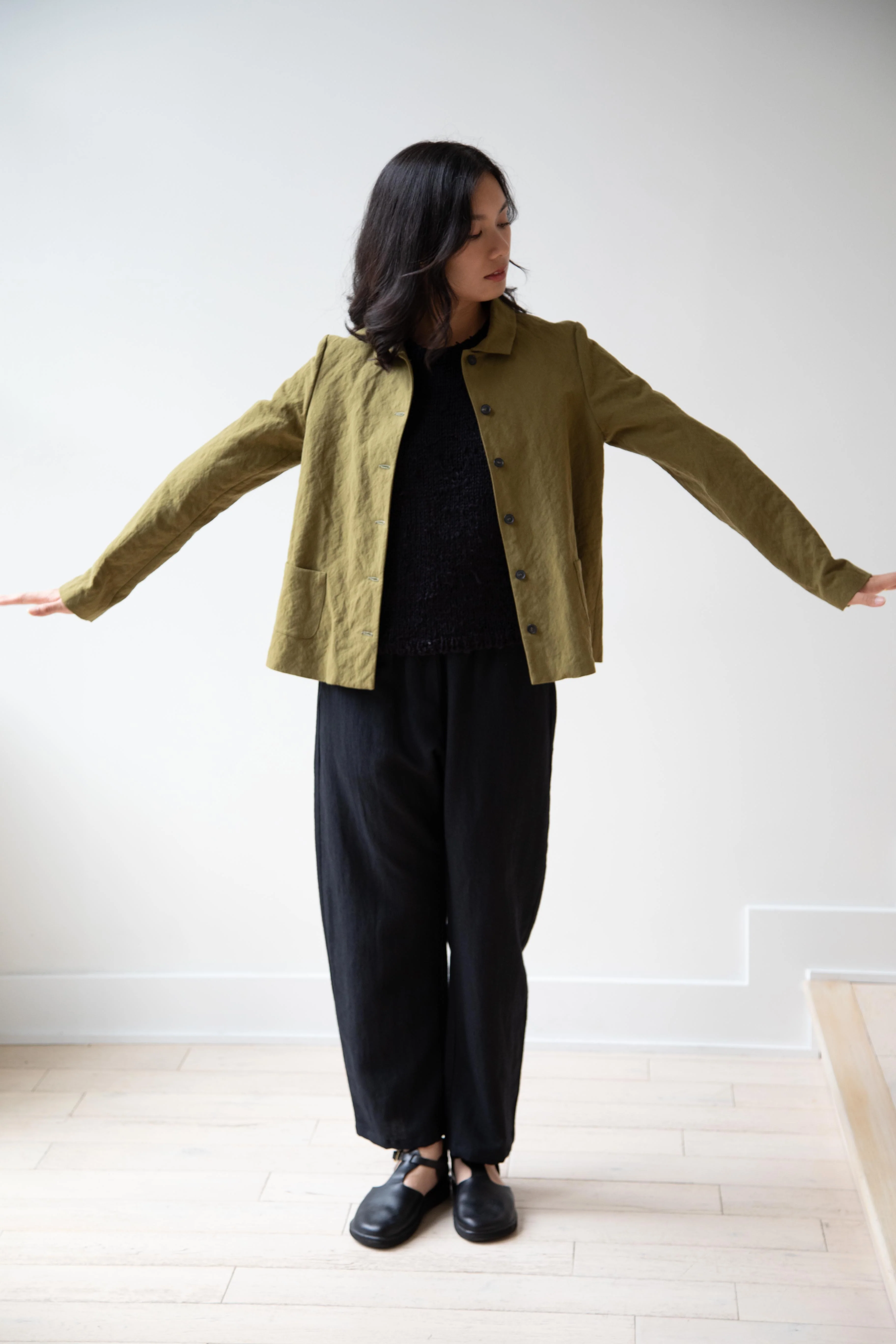Apuntob | Cotton Wool Jacket in Forest - Image 6