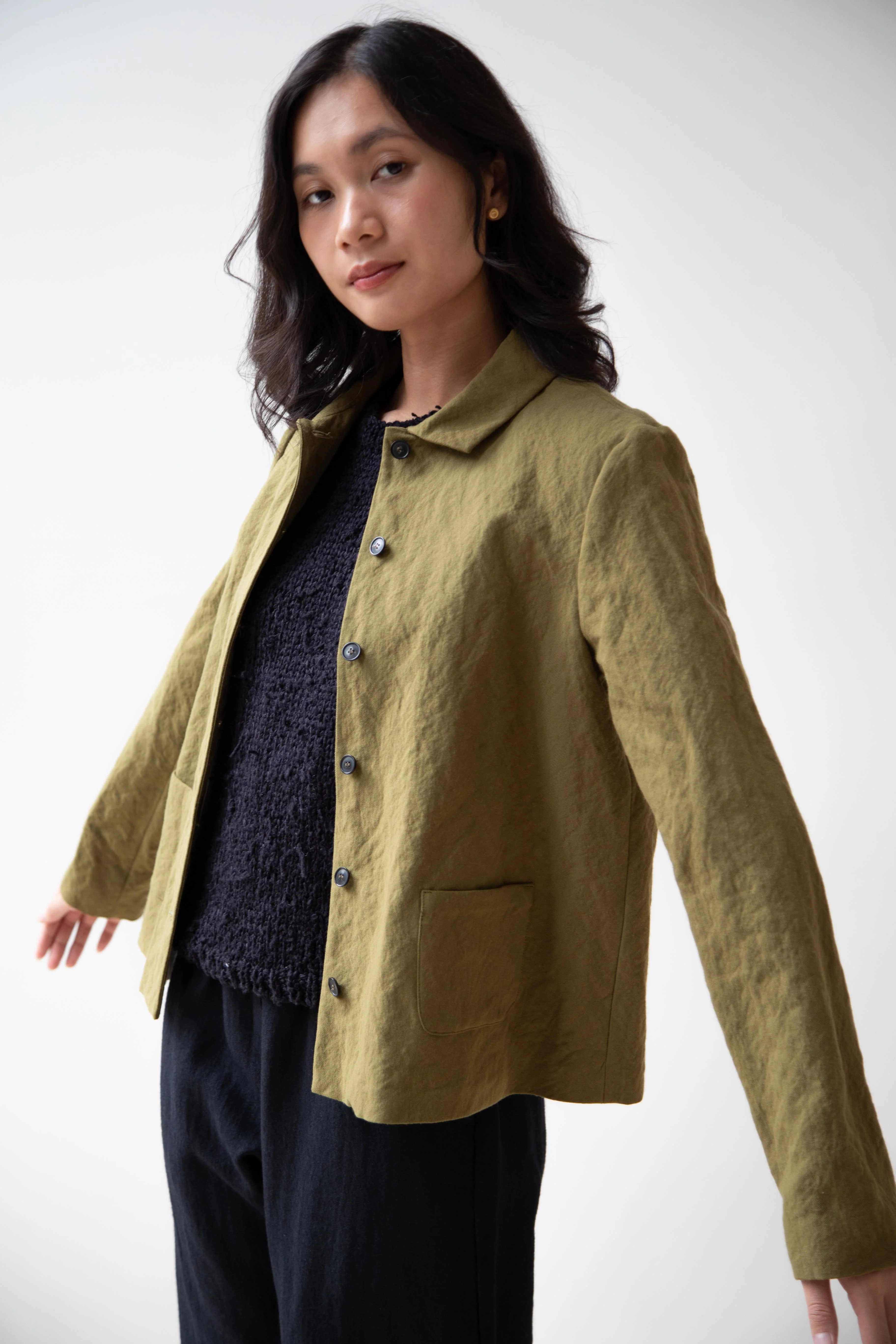 Apuntob | Cotton Wool Jacket in Forest - Image 7