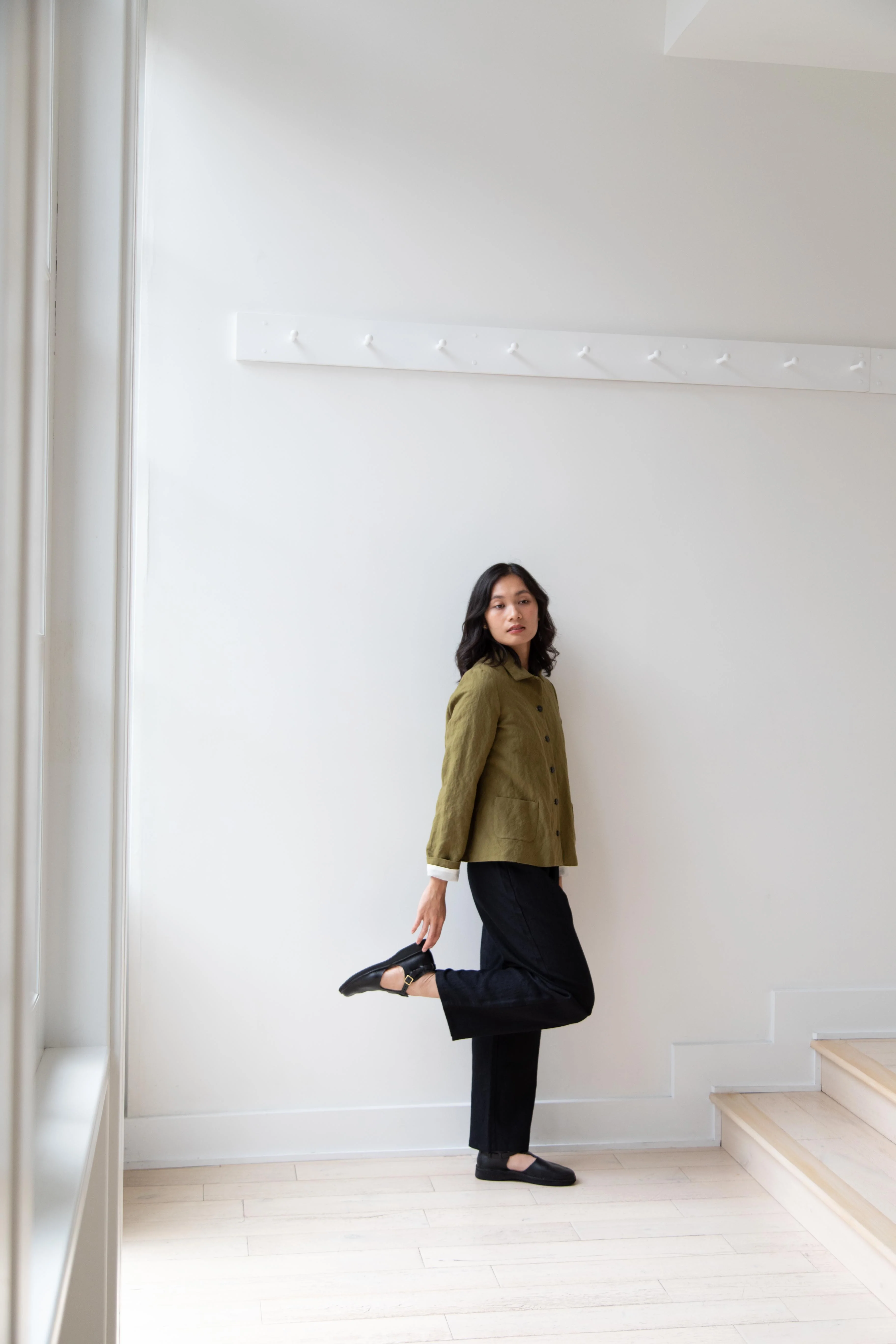 Apuntob | Cotton Wool Jacket in Forest - Image 8