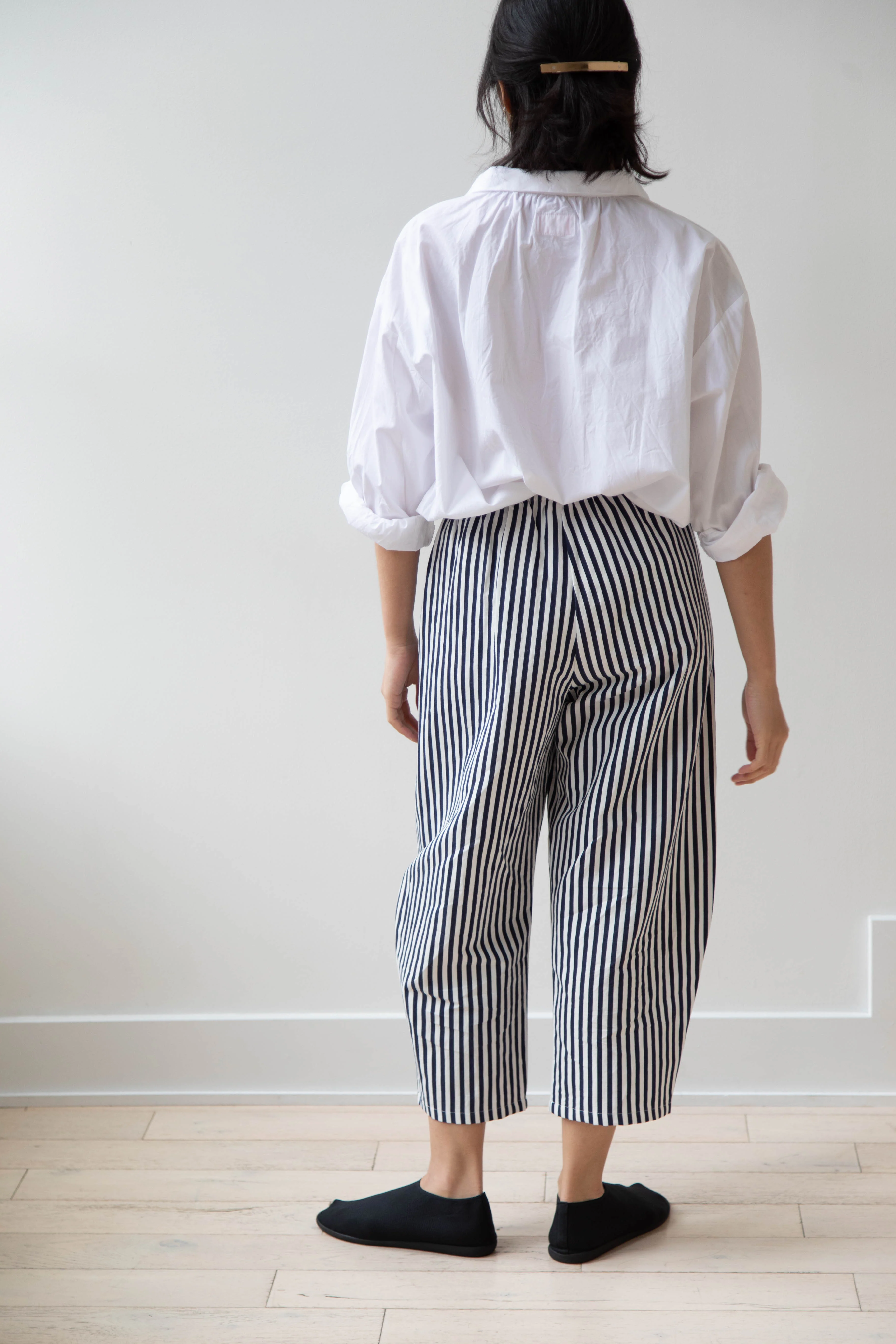 Apuntob | Striped Classic Trouser in Blue & White - Image 15