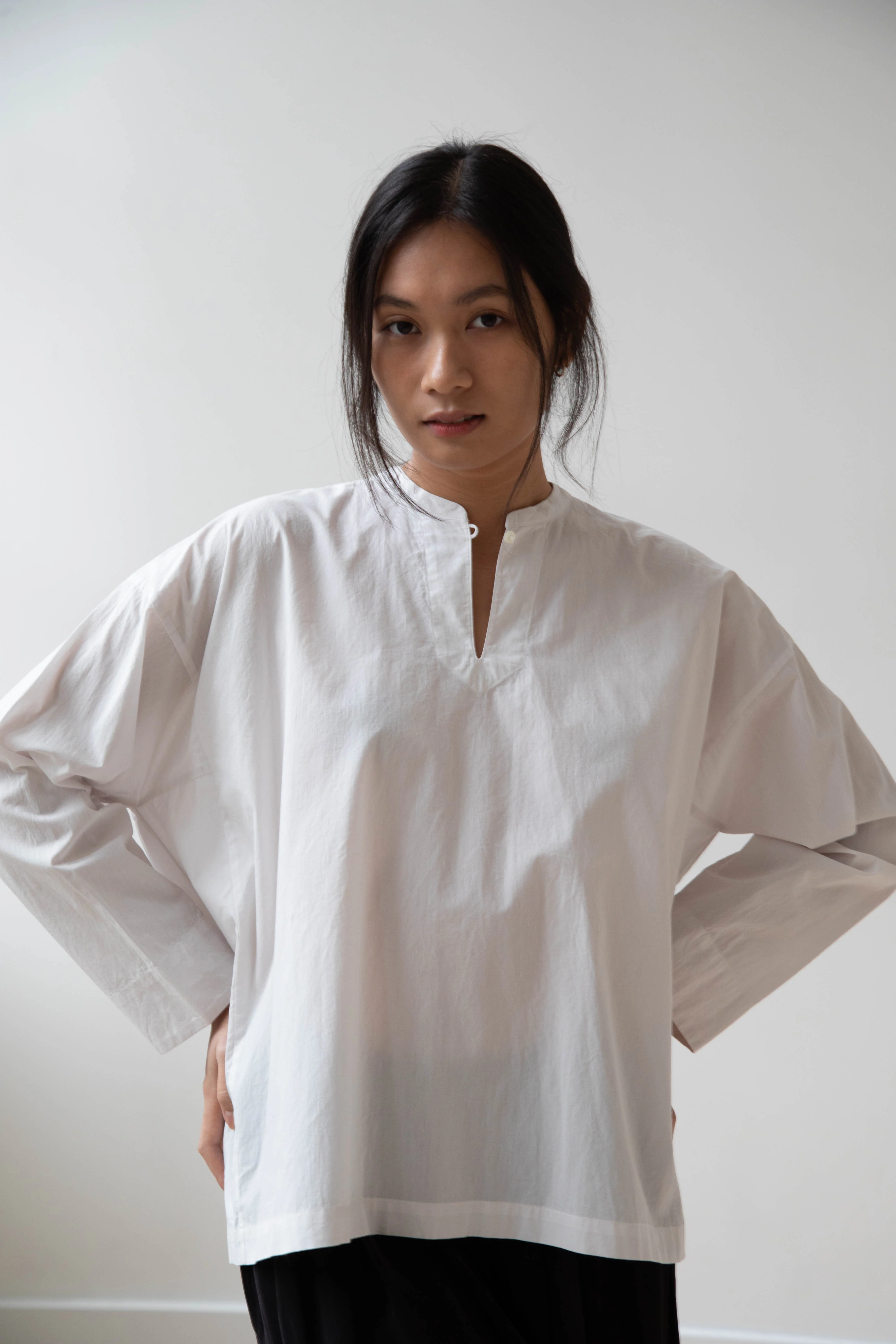 Arts & Science | Back Smocking Blouse in Vintage White - Image 10