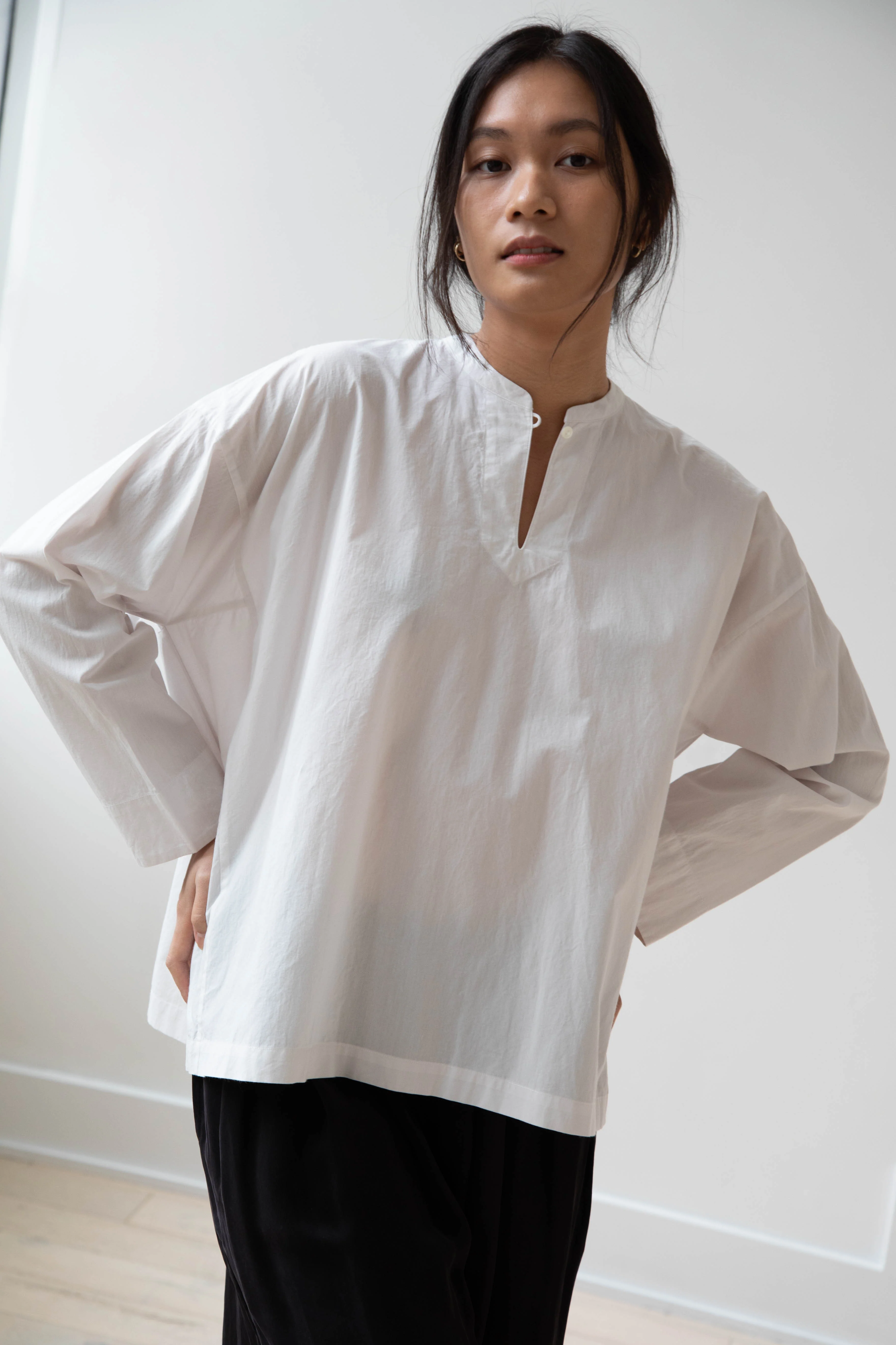 Arts & Science | Back Smocking Blouse in Vintage White - Image 11