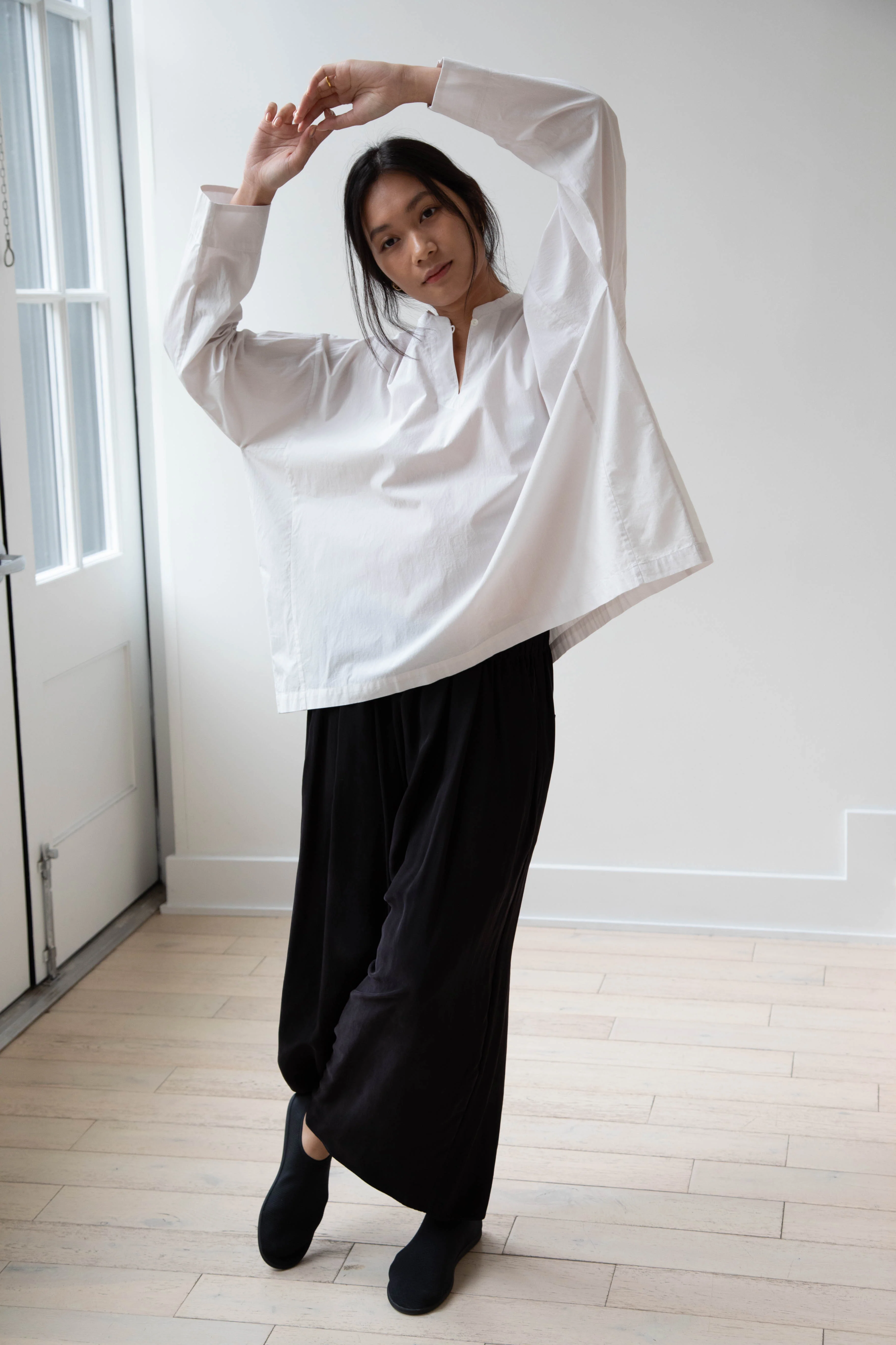 Arts & Science | Back Smocking Blouse in Vintage White - Image 12