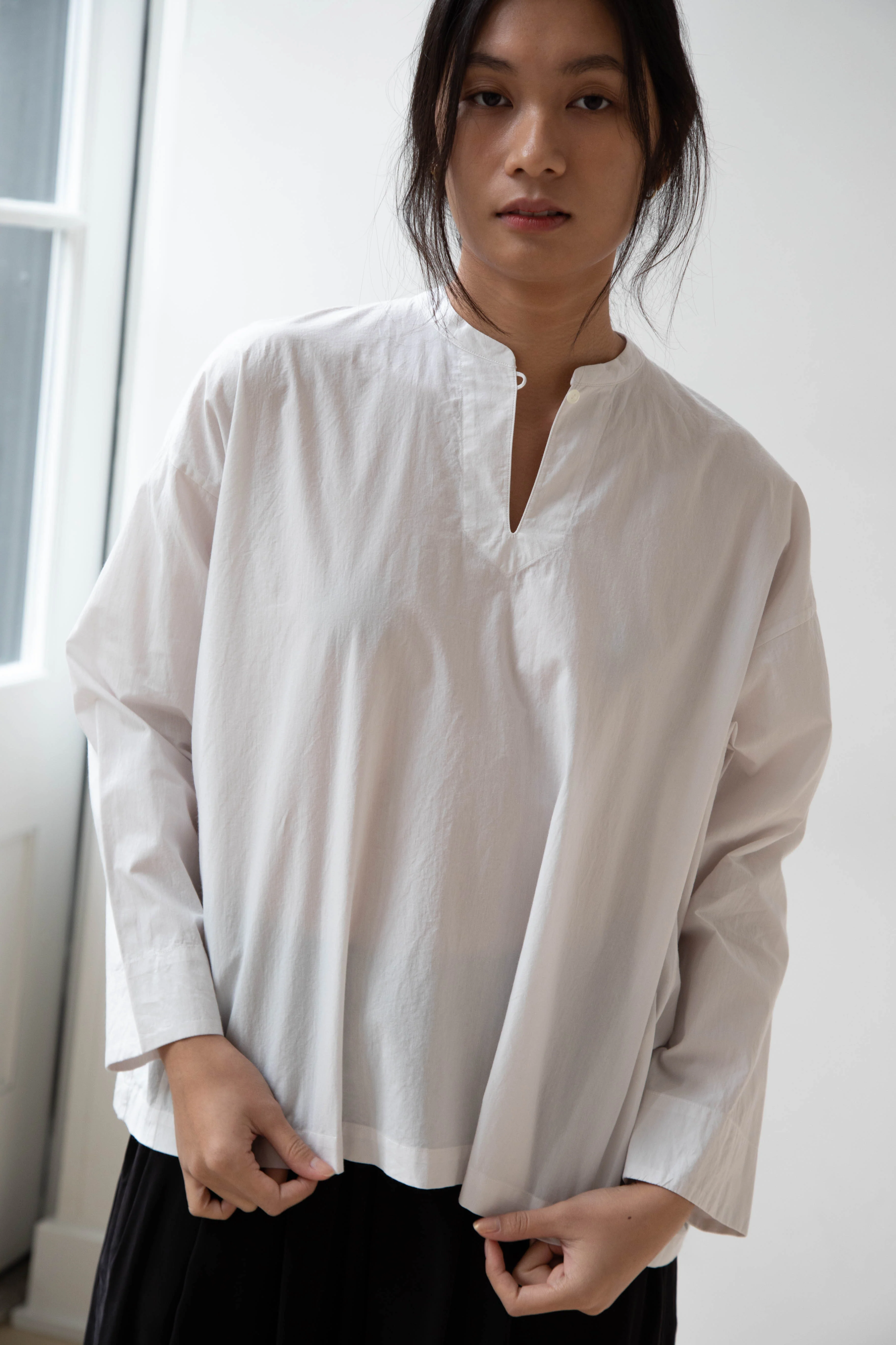 Arts & Science | Back Smocking Blouse in Vintage White - Image 14