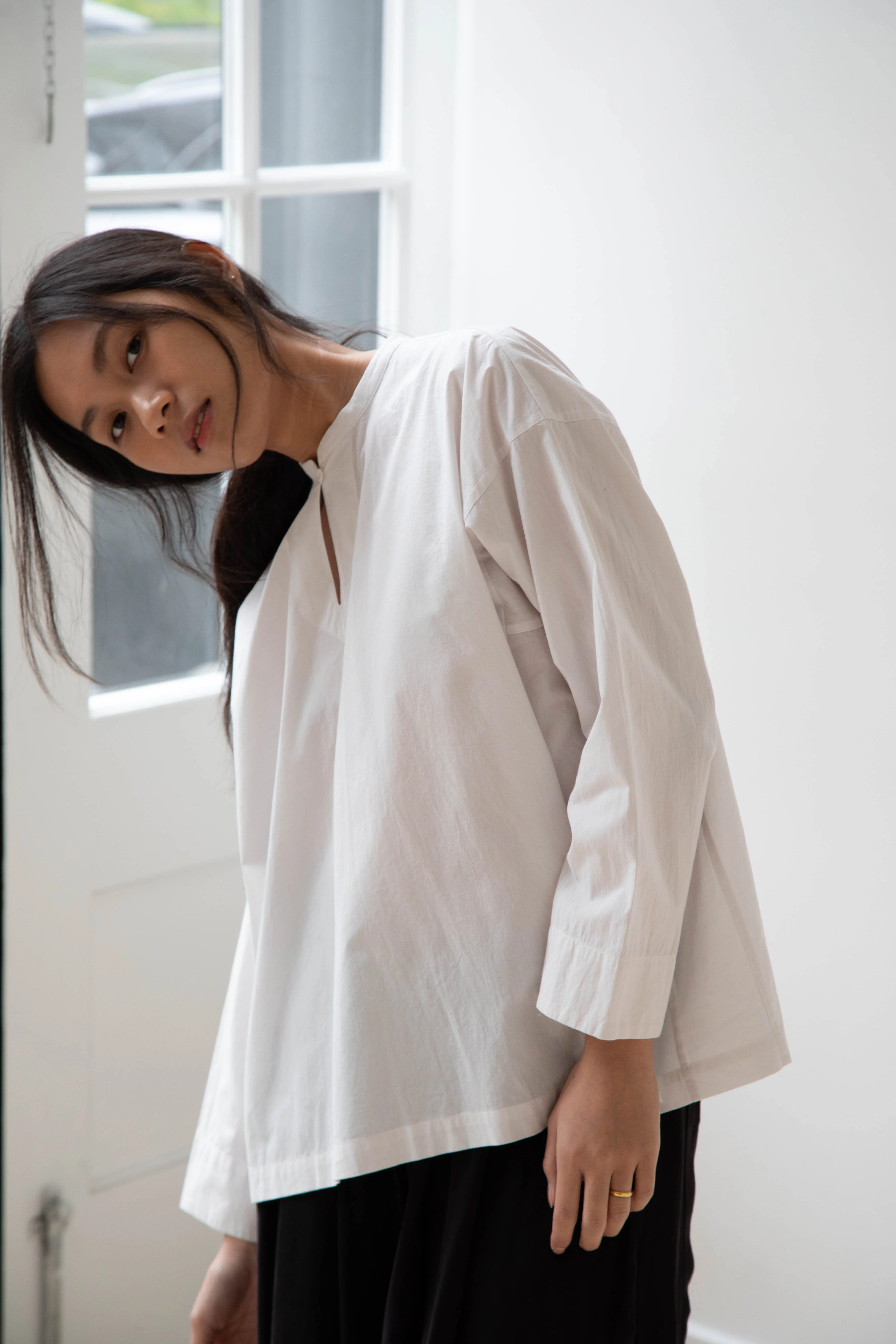 Arts & Science | Back Smocking Blouse in Vintage White - Image 20