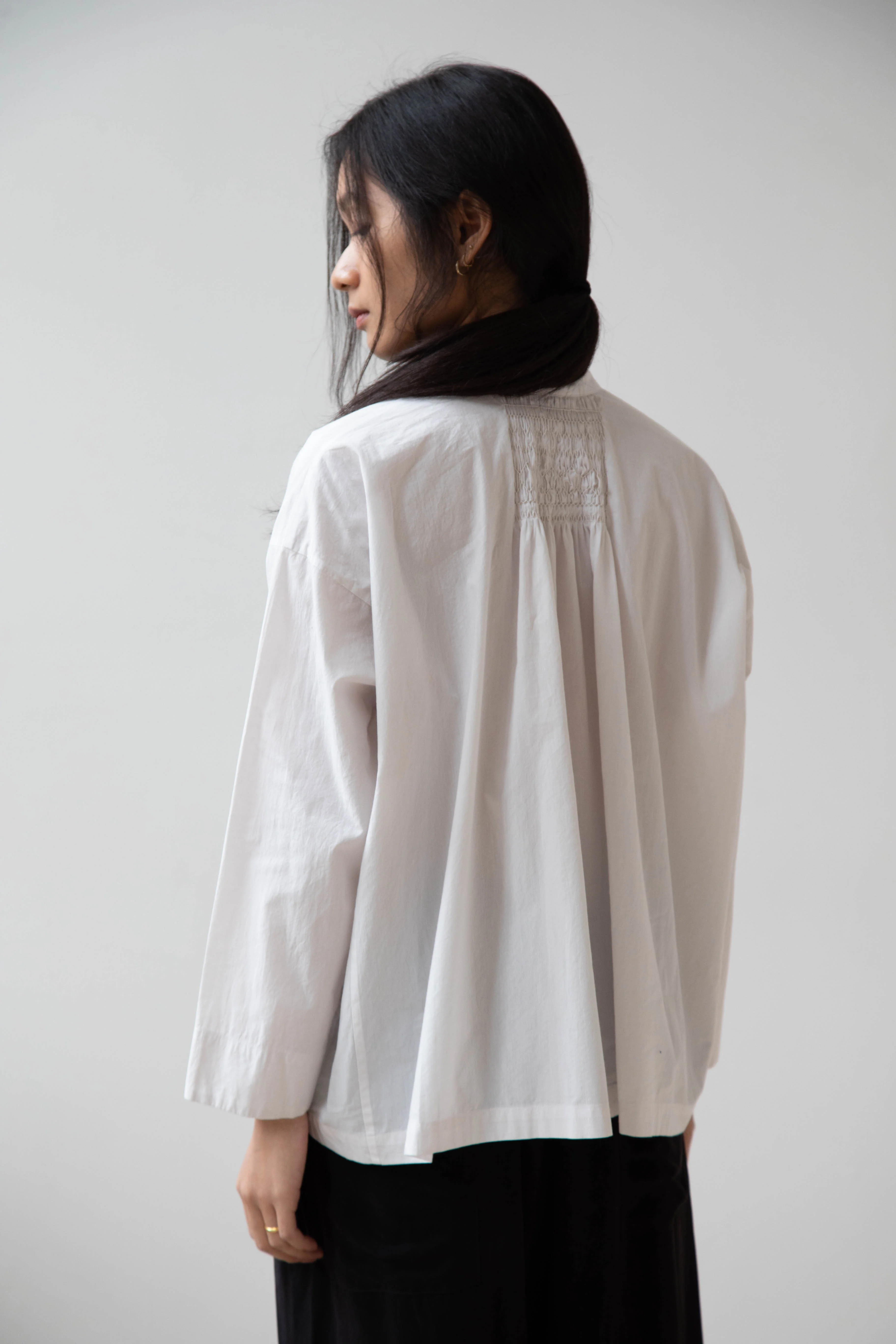 Arts & Science | Back Smocking Blouse in Vintage White - Image 28