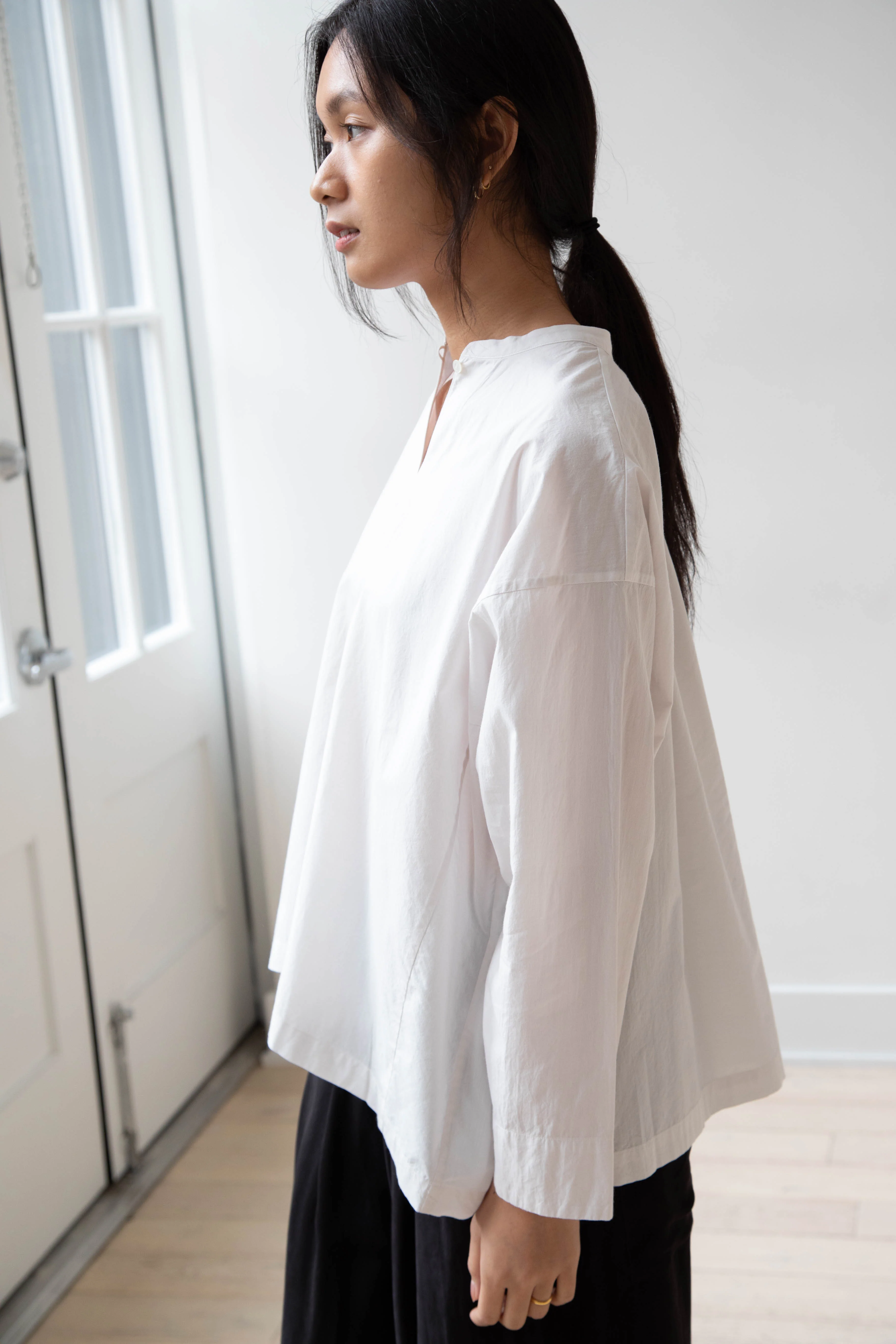 Arts & Science | Back Smocking Blouse in Vintage White - Image 3