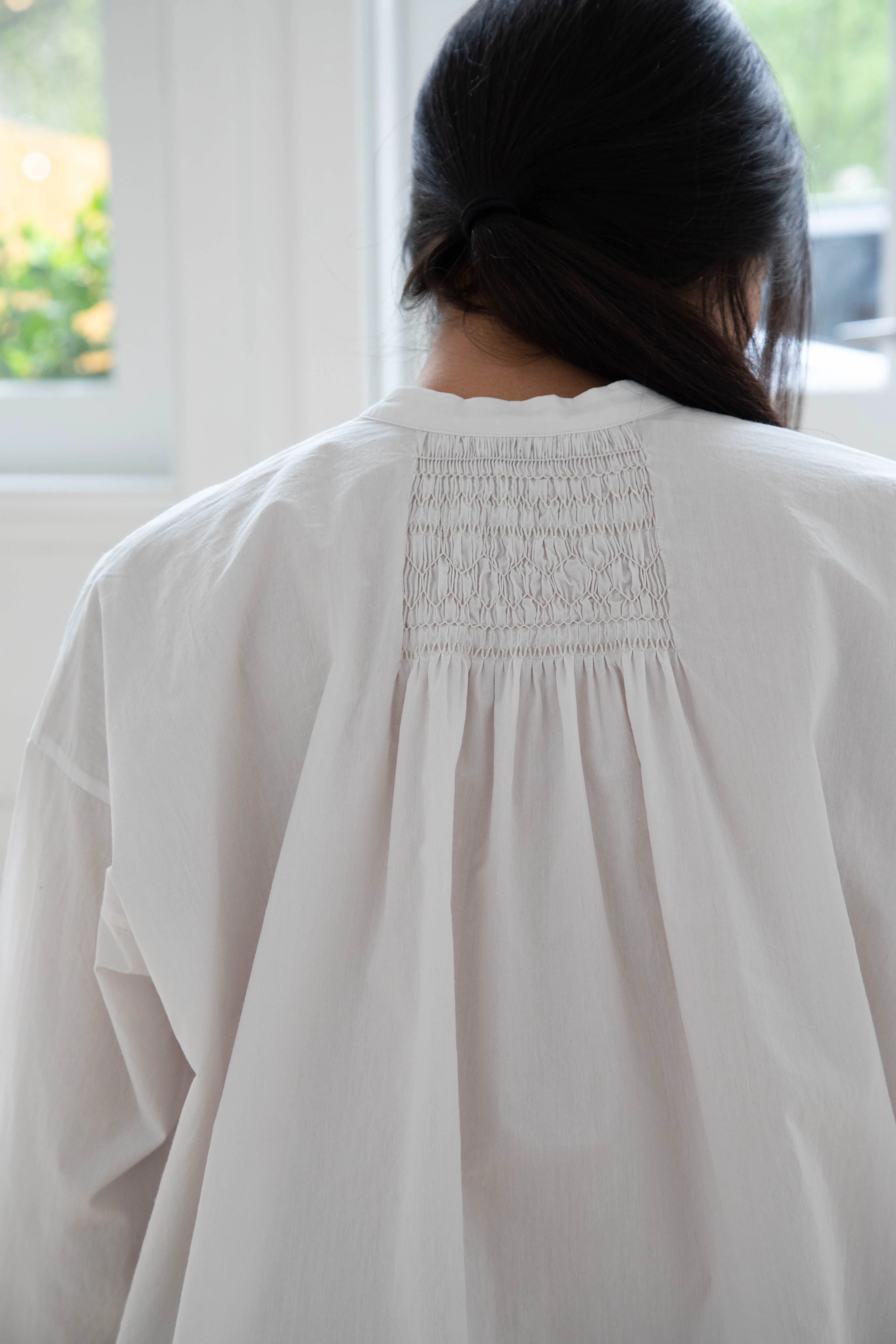 Arts & Science | Back Smocking Blouse in Vintage White - Image 37