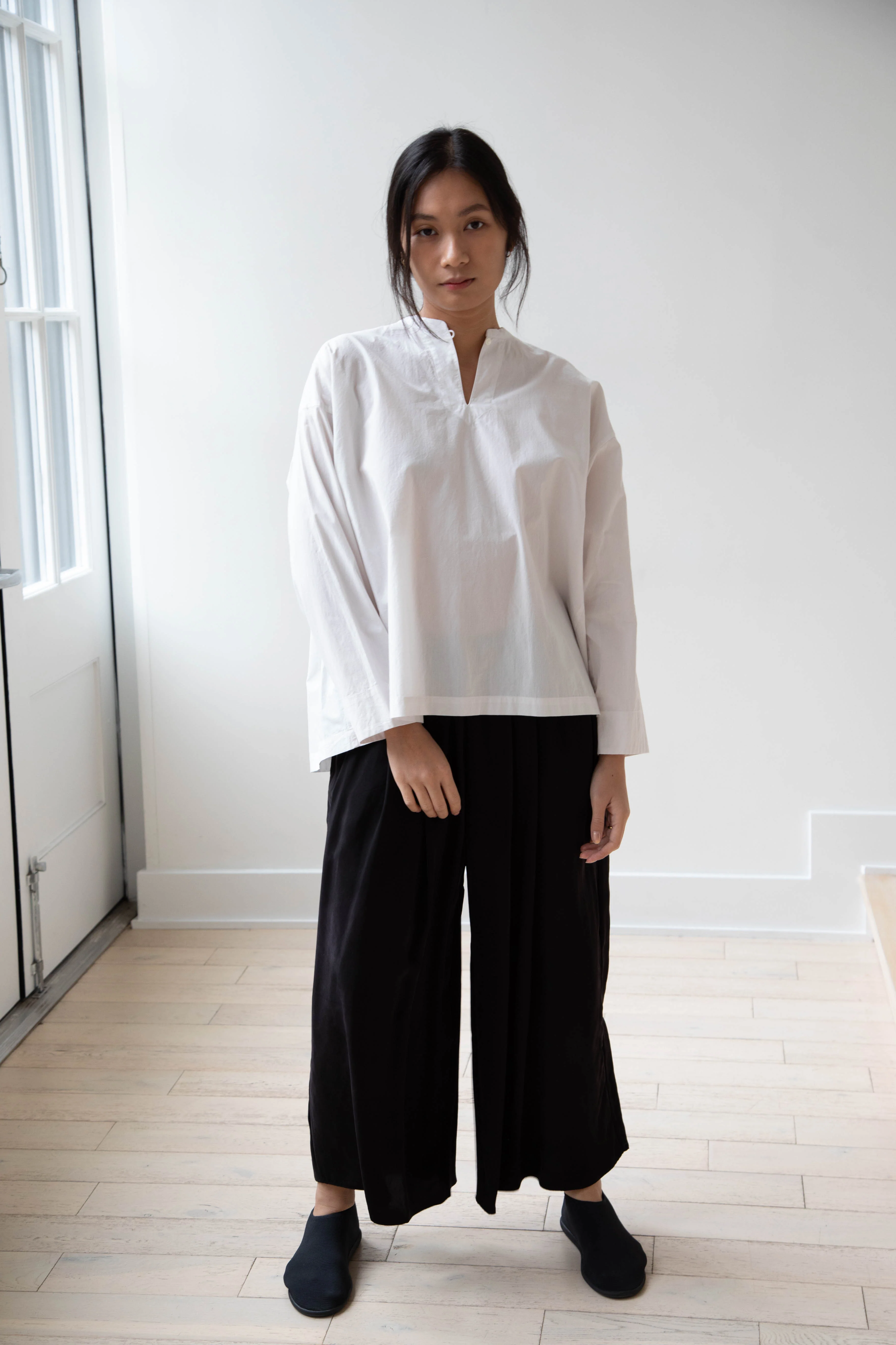 Arts & Science | Back Smocking Blouse in Vintage White - Image 4