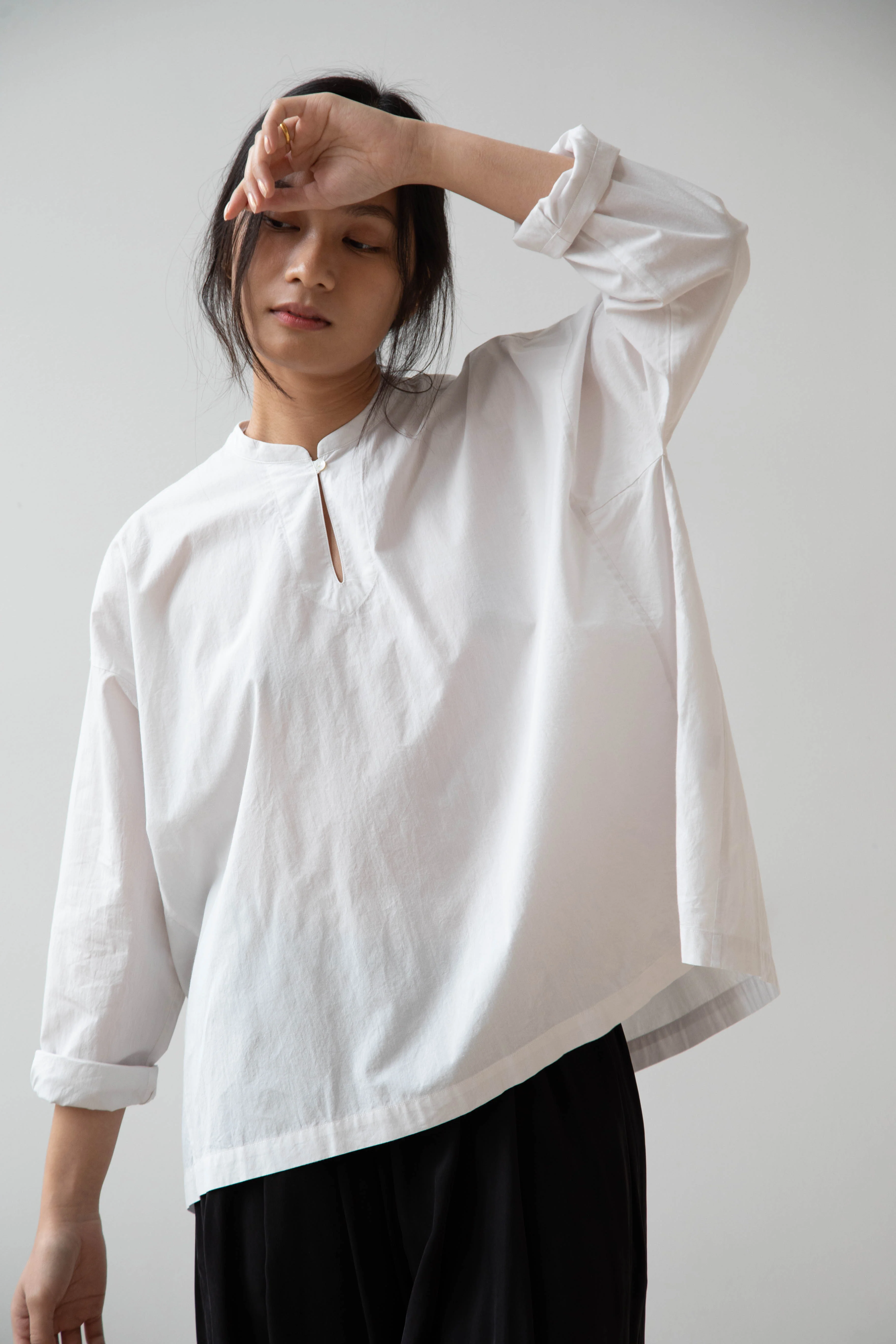 Arts & Science | Back Smocking Blouse in Vintage White - Image 6