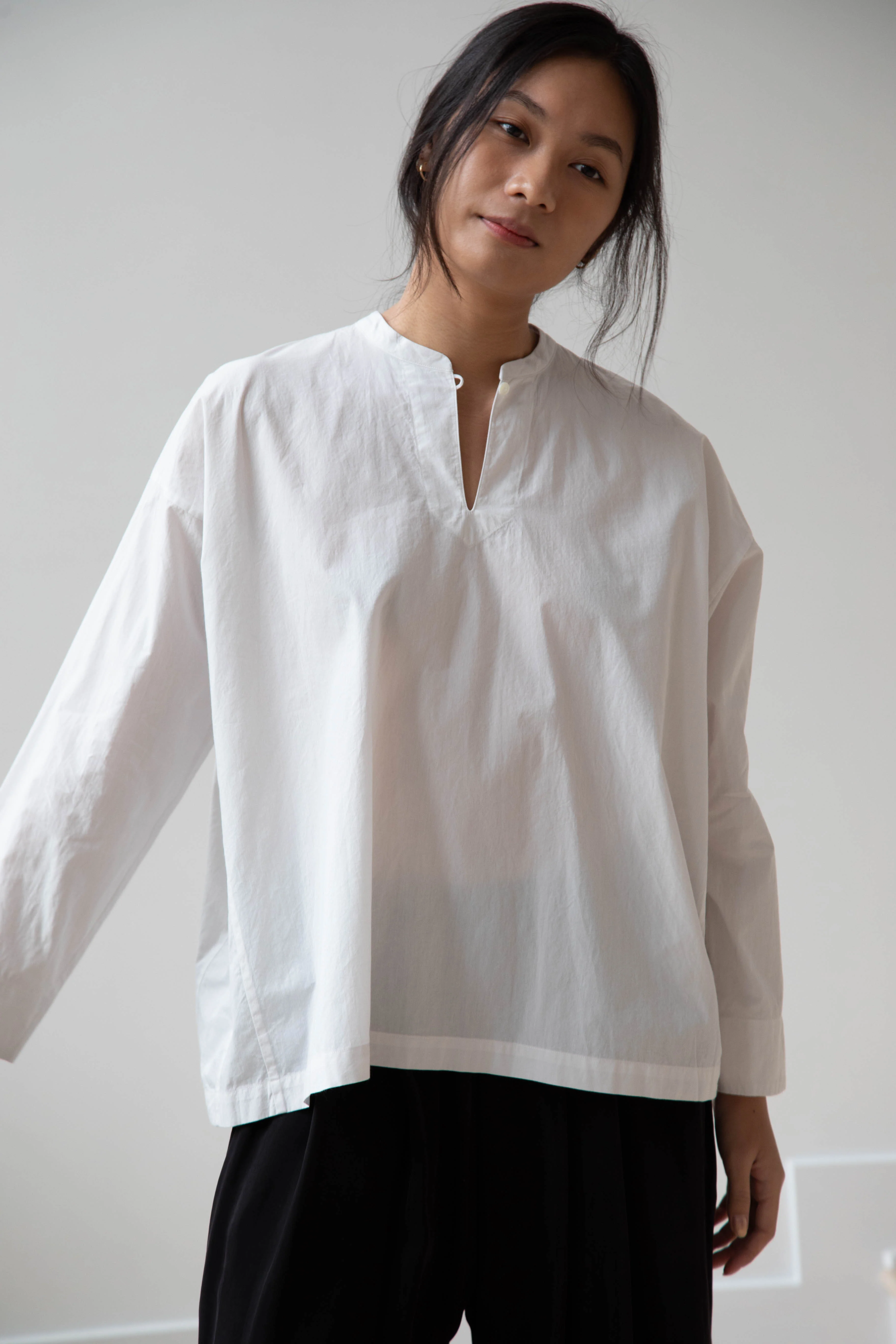 Arts & Science | Back Smocking Blouse in Vintage White - Image 8