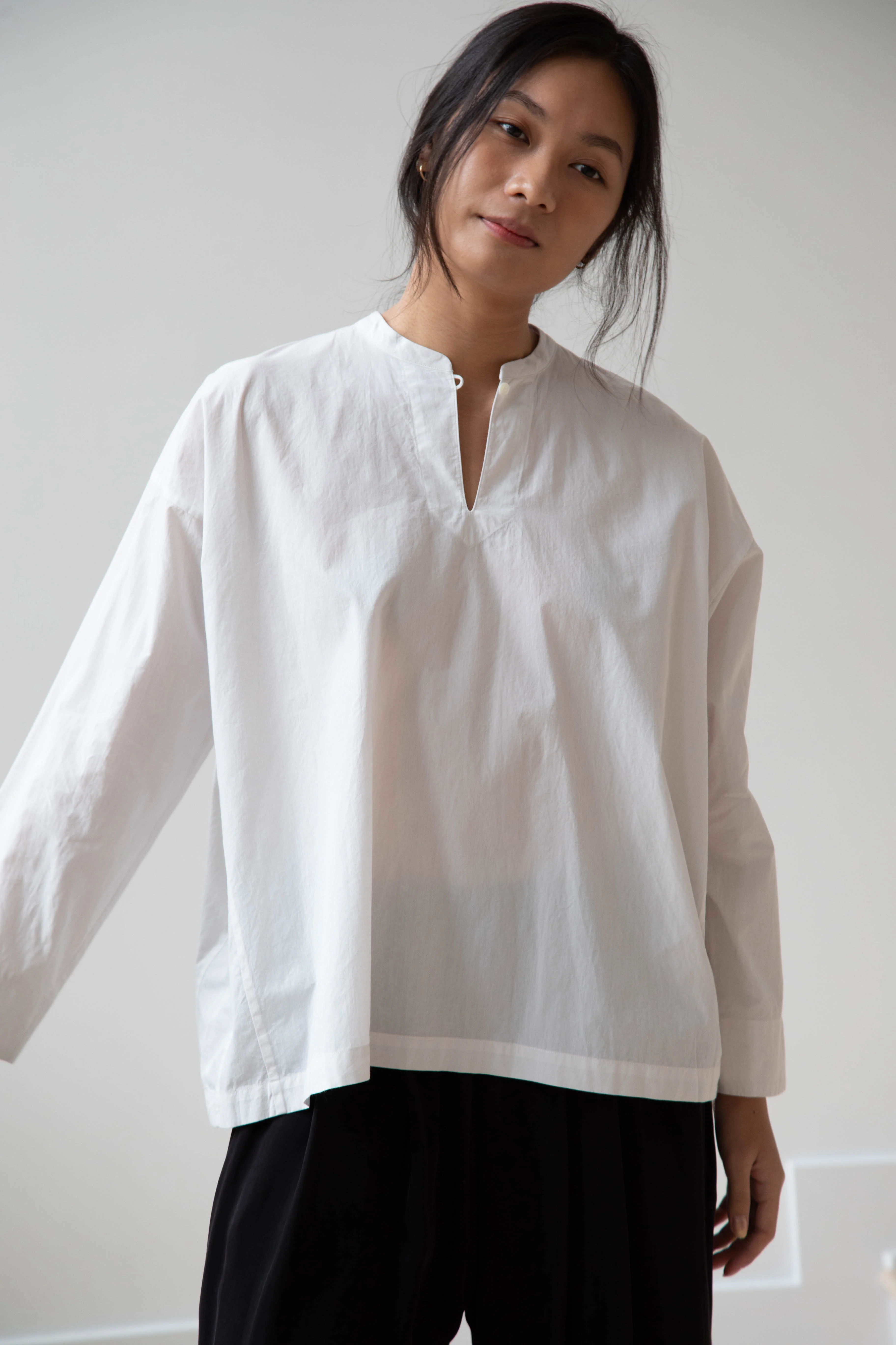 Arts & Science | Back Smocking Blouse in Vintage White - Image 9
