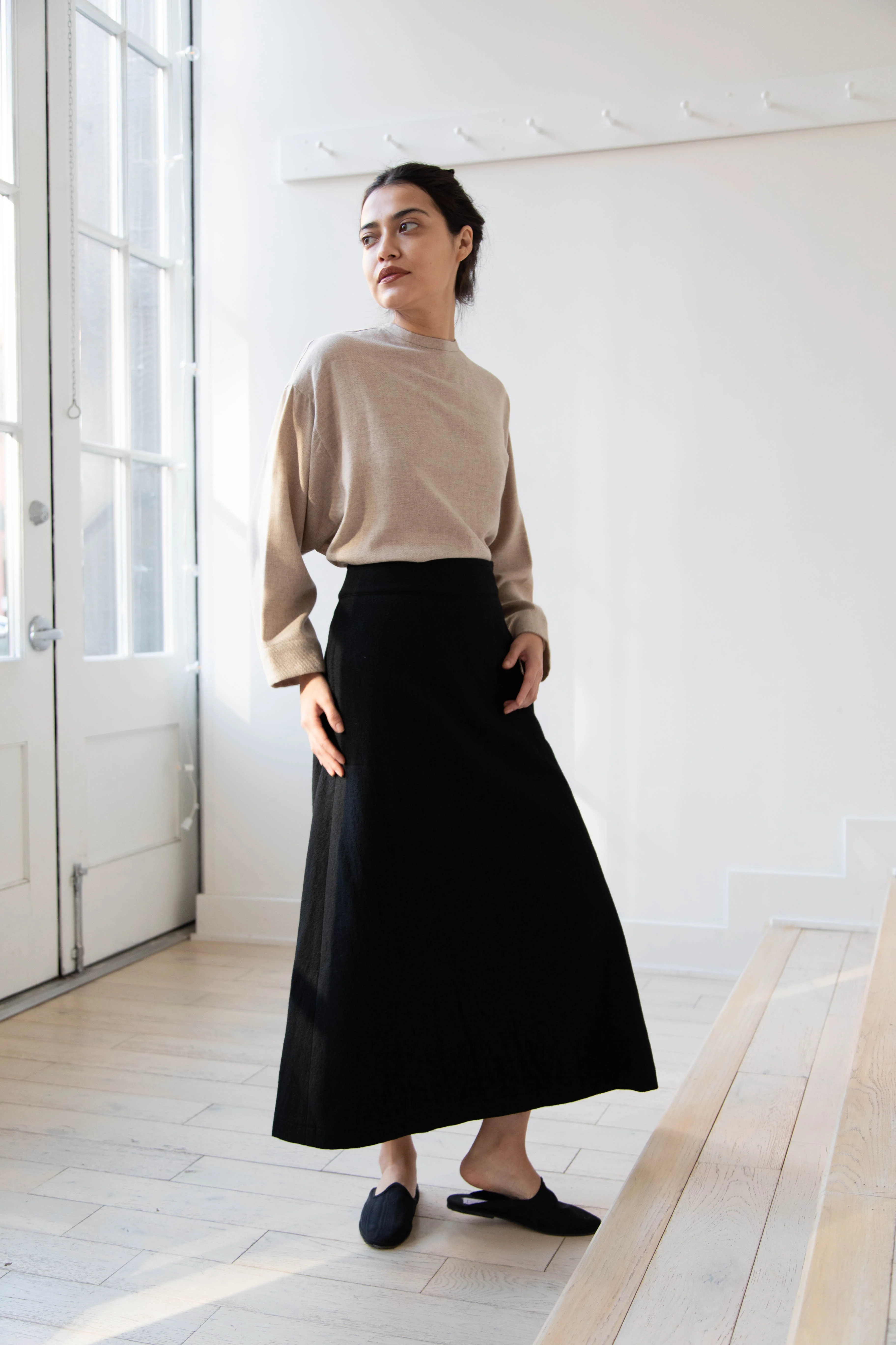 Arts & Science Flared Skirt in Wool - Image 11