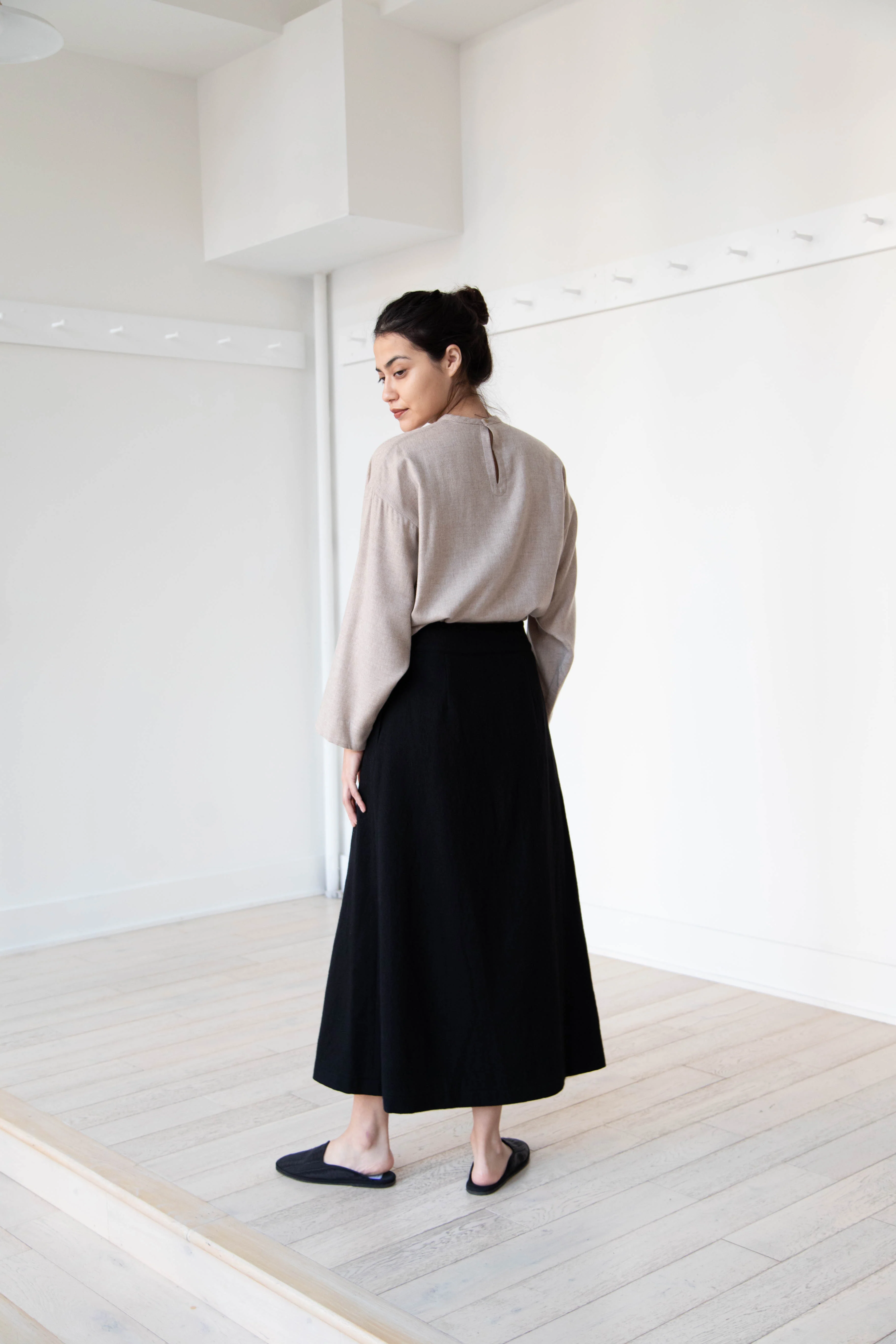 Arts & Science Flared Skirt in Wool - Image 25