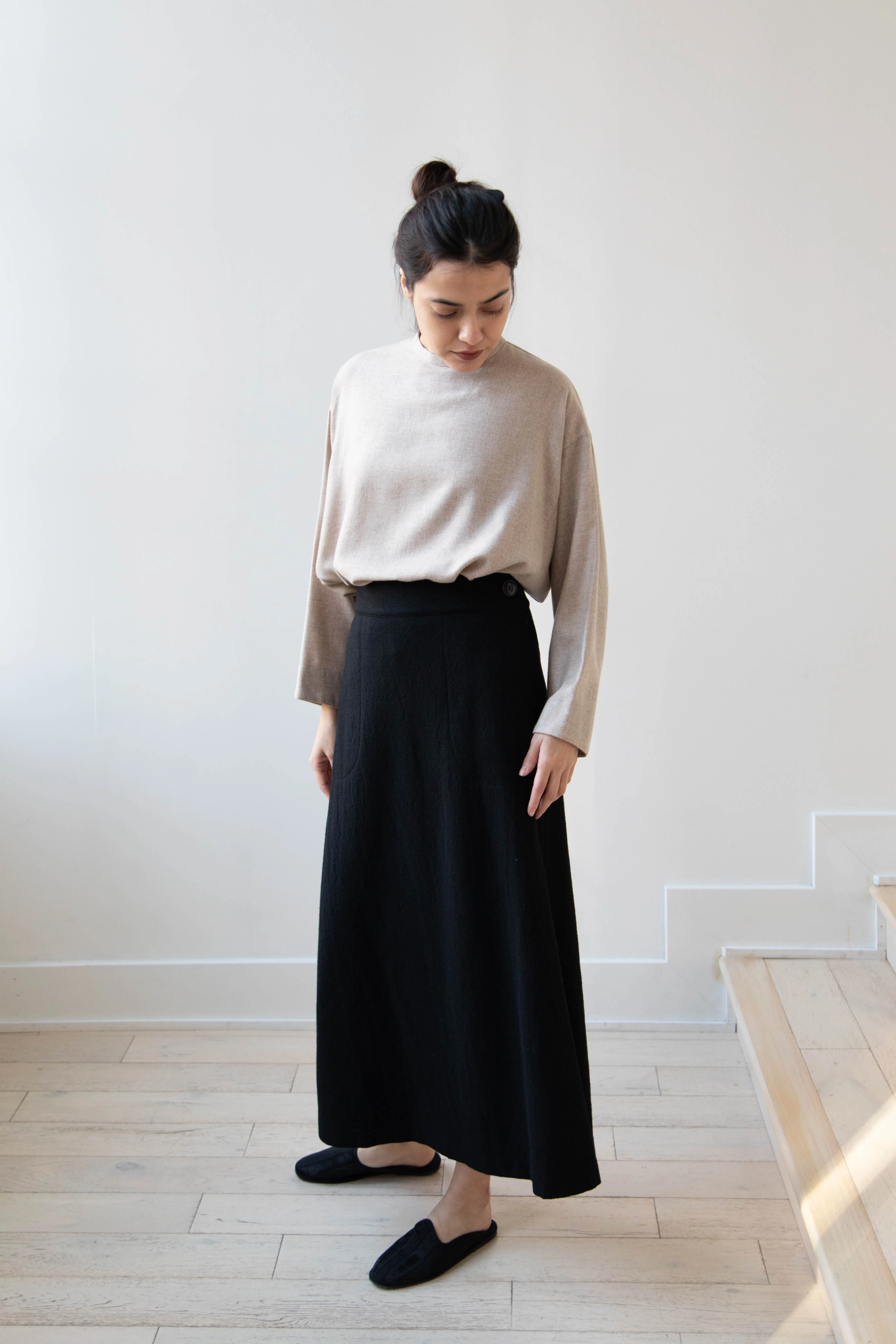 Arts & Science Flared Skirt in Wool - Image 3