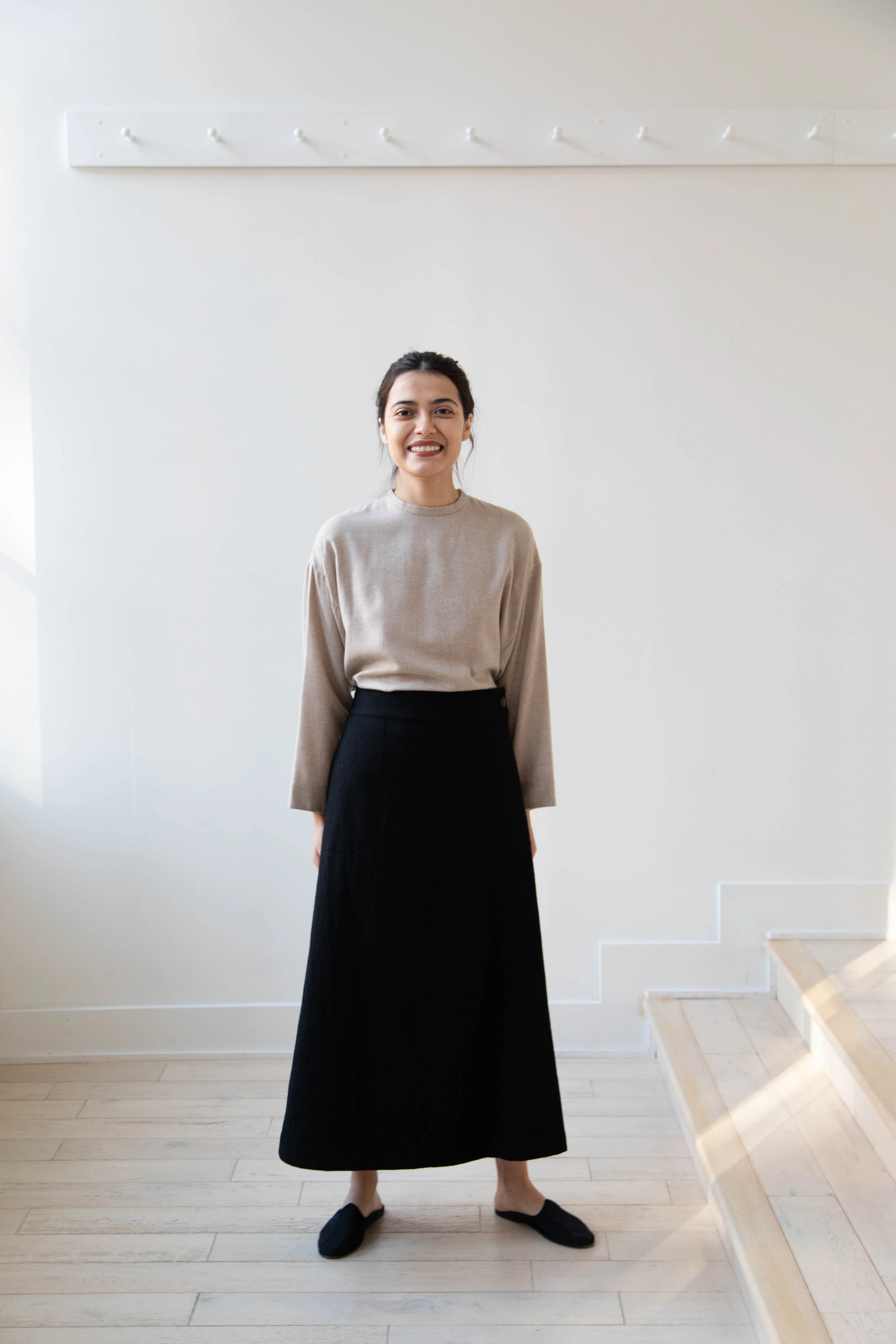 Arts & Science Flared Skirt in Wool - Image 6