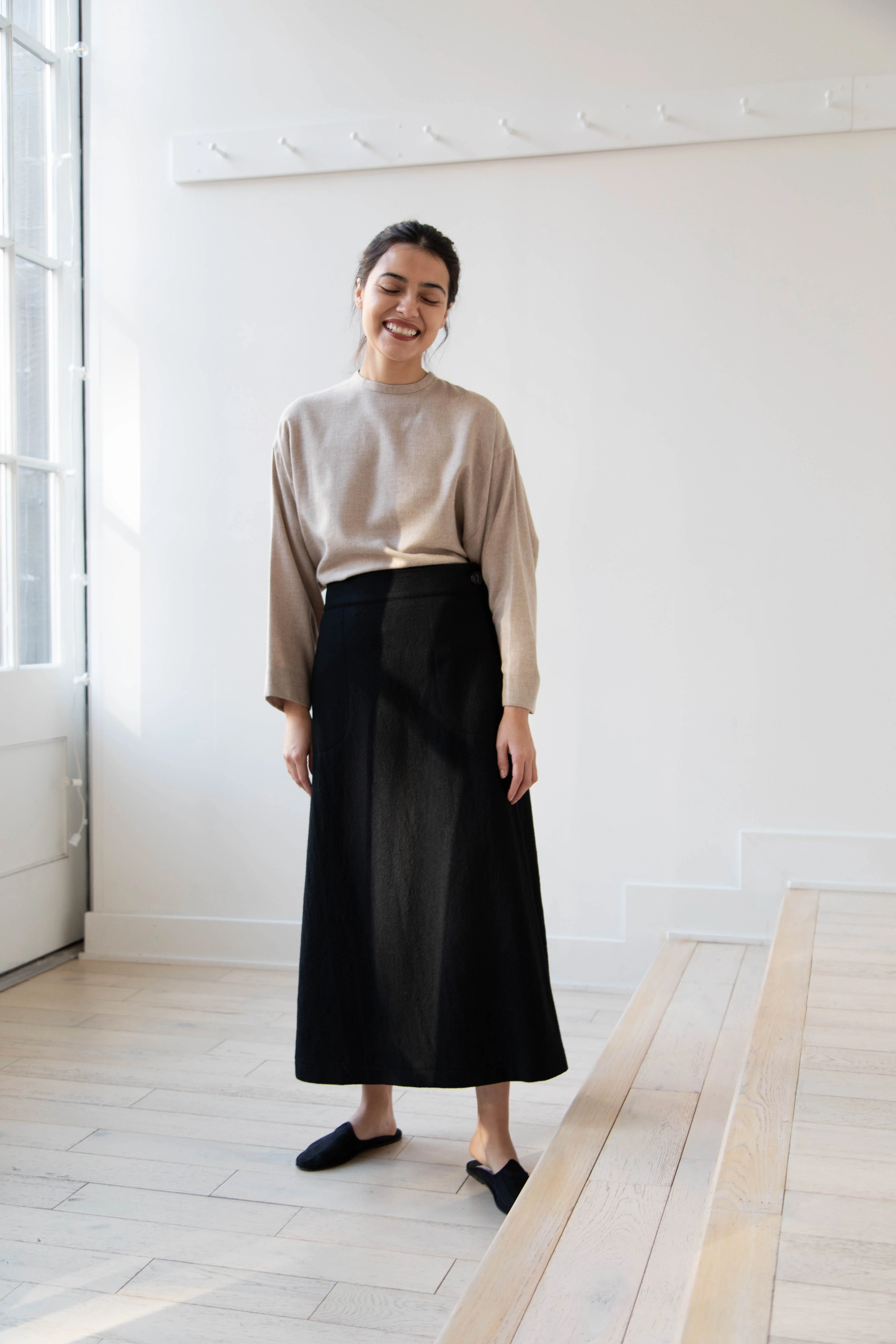 Arts & Science Flared Skirt in Wool - Image 7