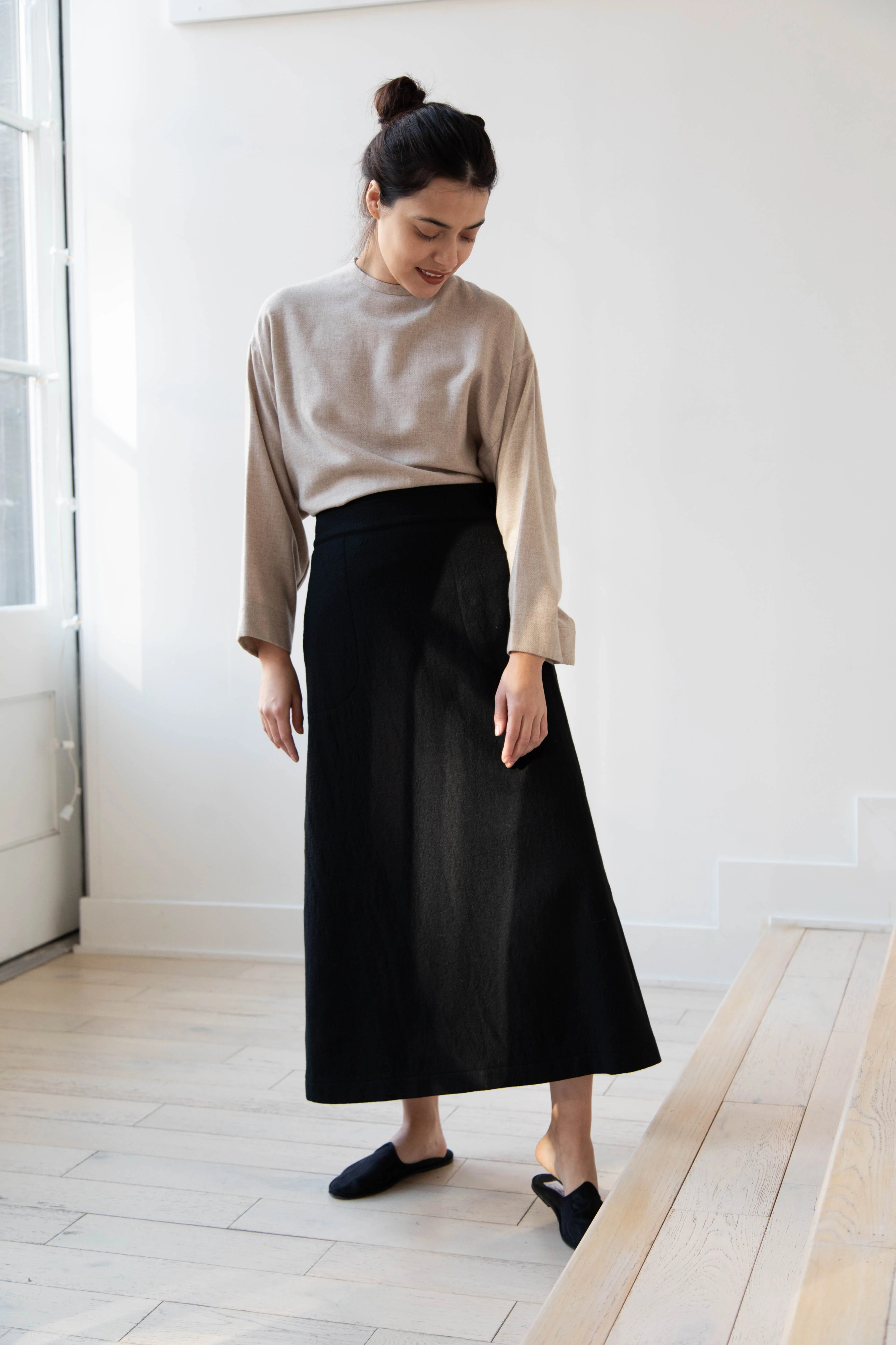 Arts & Science Flared Skirt in Wool - Image 8