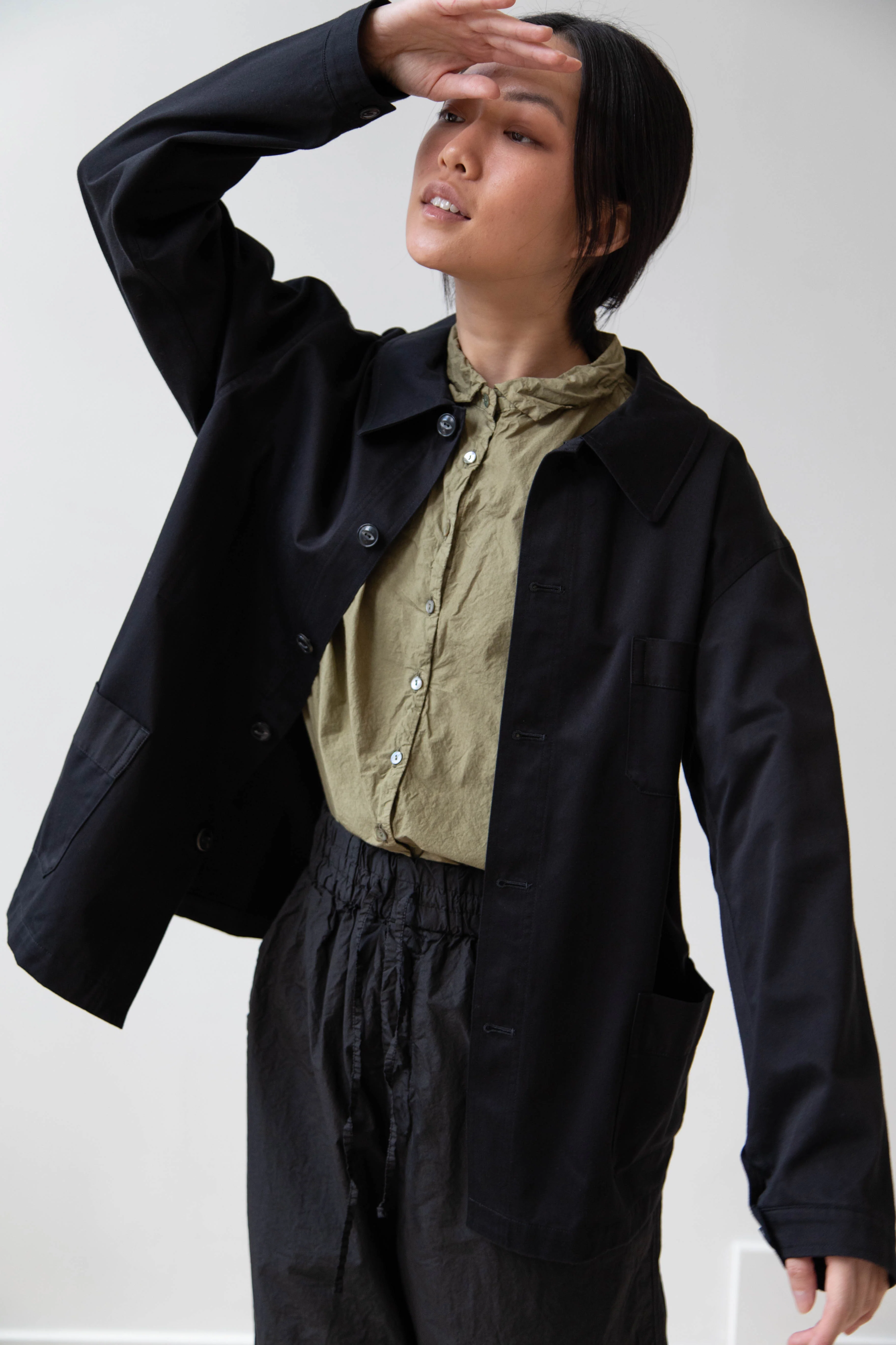 Arts & Science | French Work Jacket in Black - Image 5