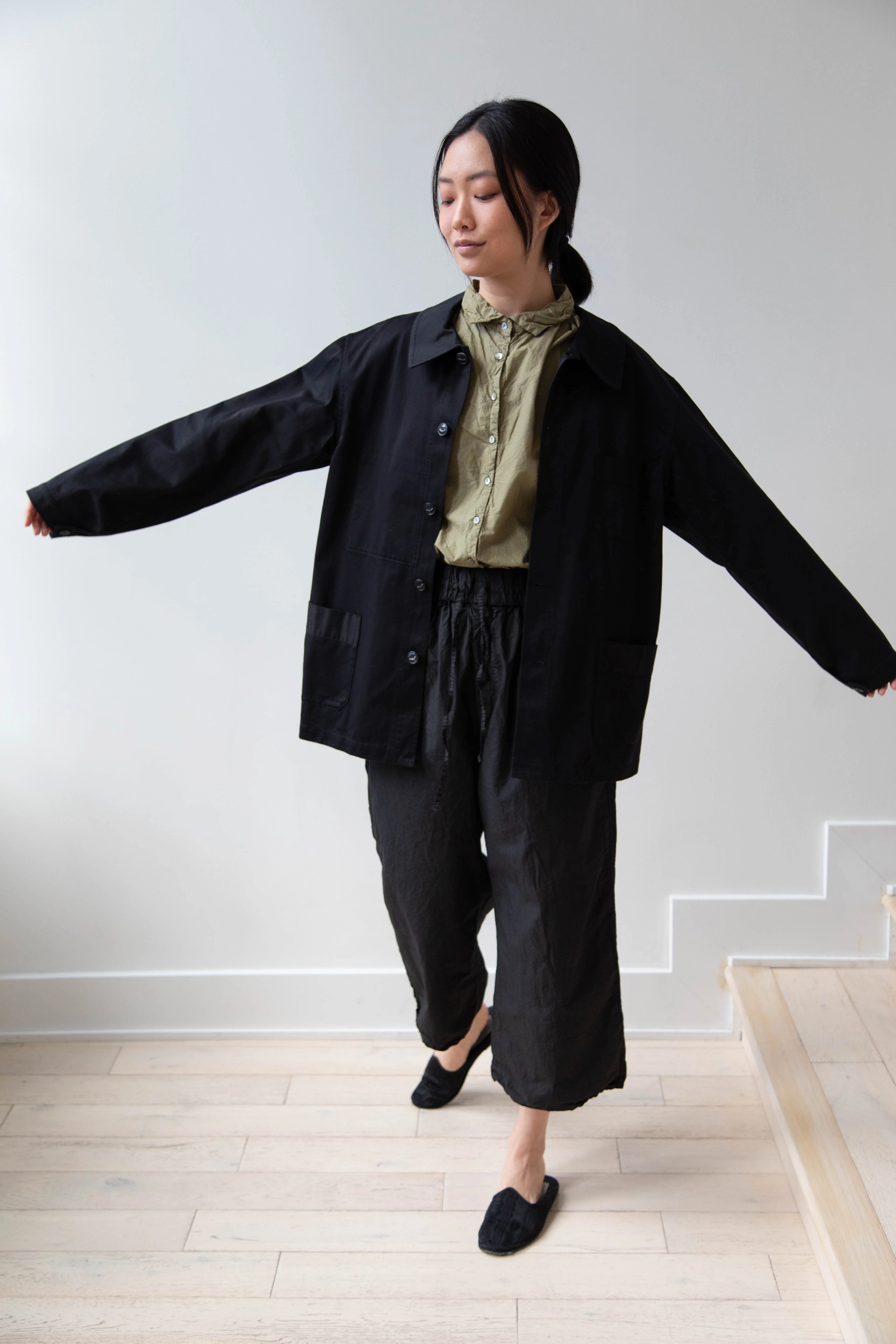 Arts & Science | French Work Jacket in Black - Image 9