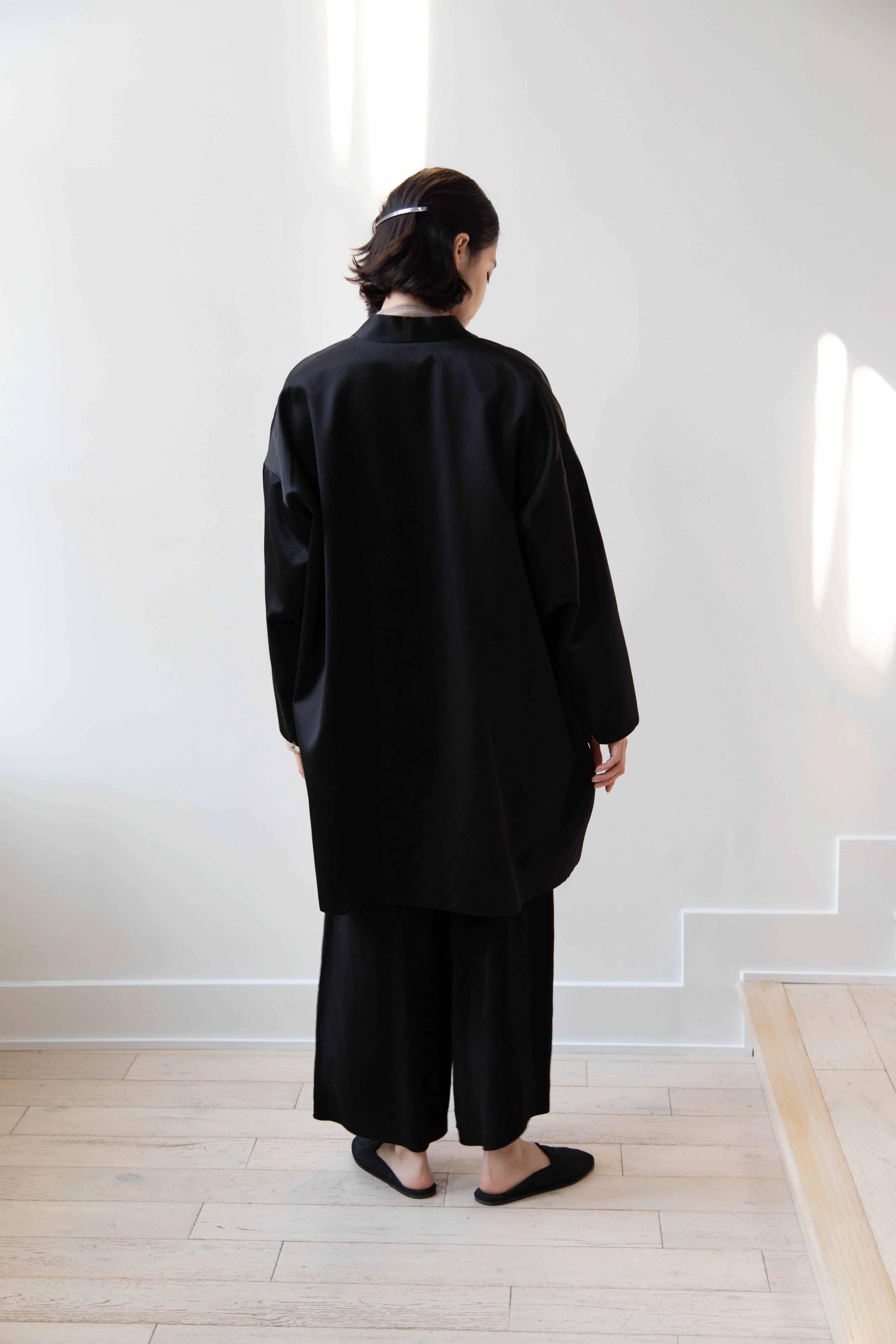 Arts & Science | Robe Cardigan Jacket in Cotton Silk Satin - Image 20