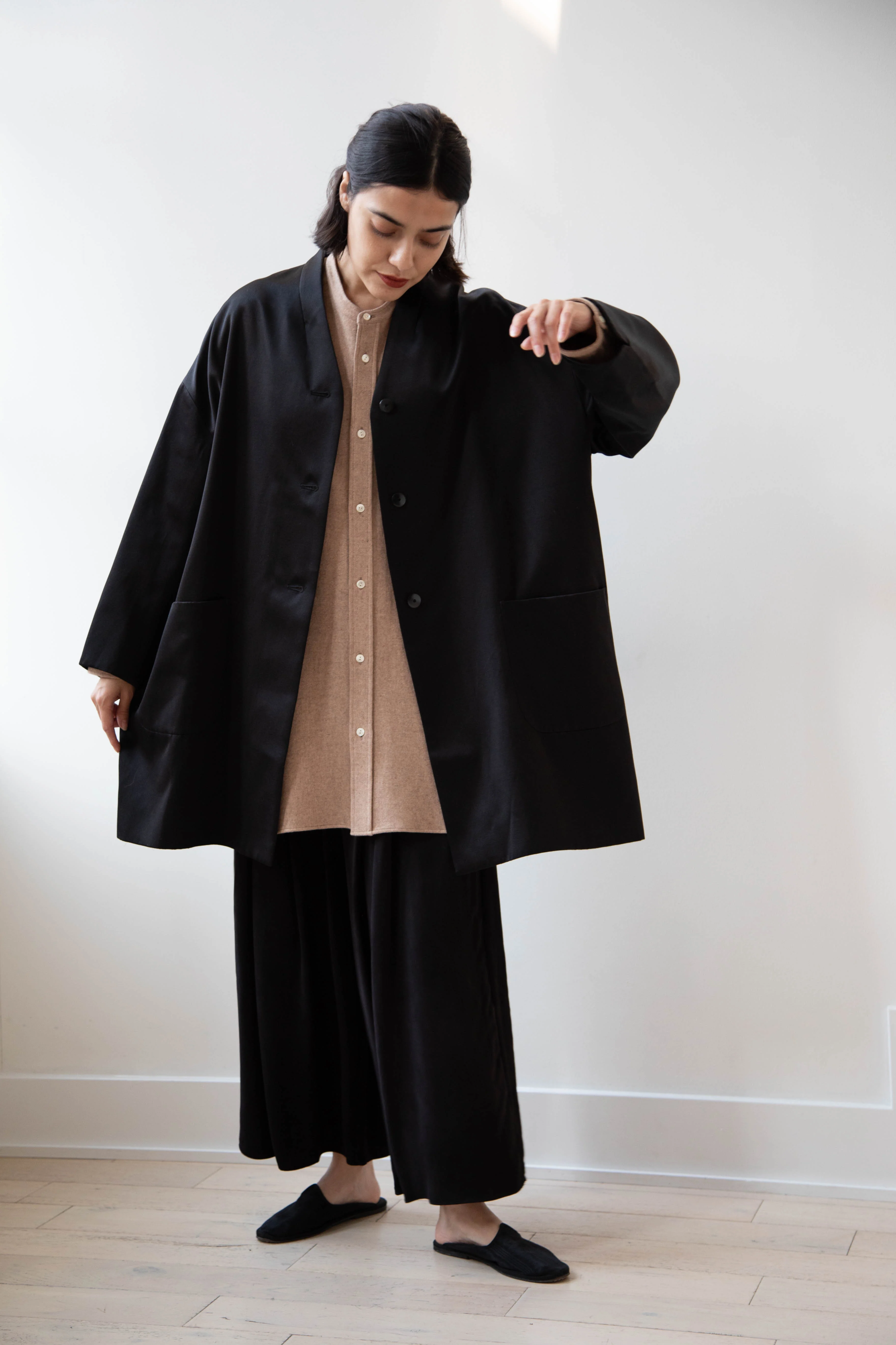 Arts & Science | Robe Cardigan Jacket in Cotton Silk Satin - Image 28