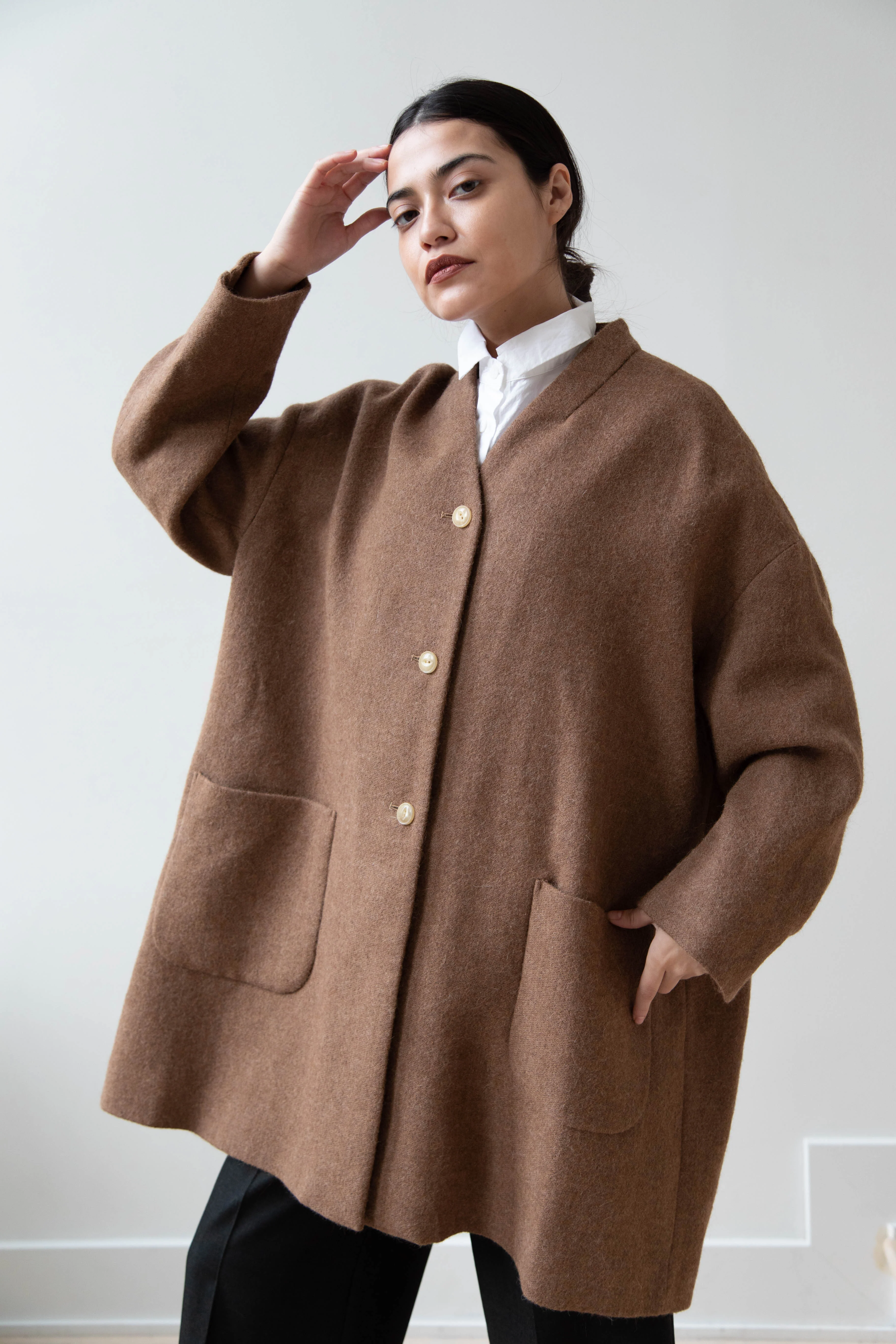 Arts & Science Robe Jacket in Alpaca - Image 24