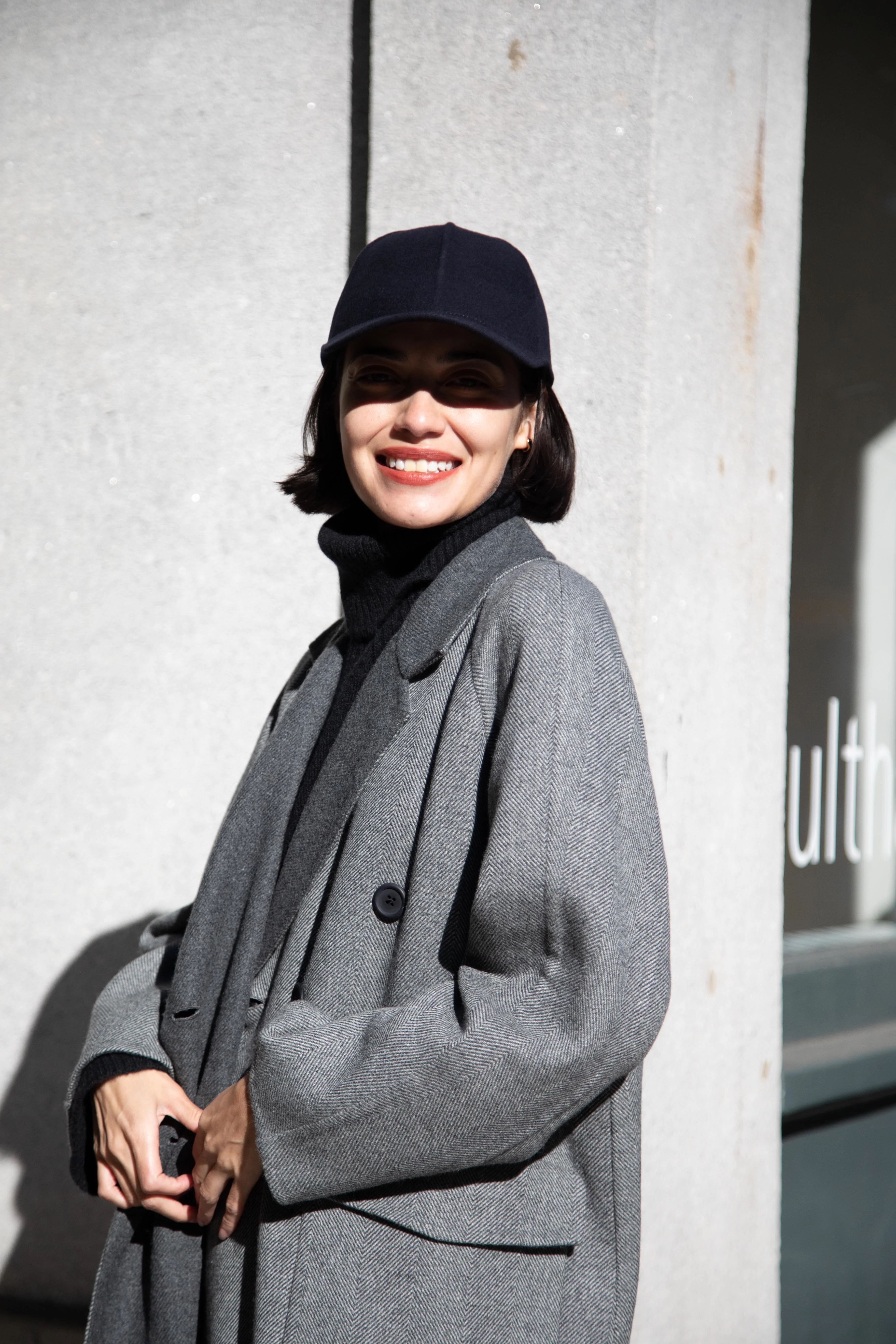 Asciari | Louise Coat in Grey Herringbone - Image 49
