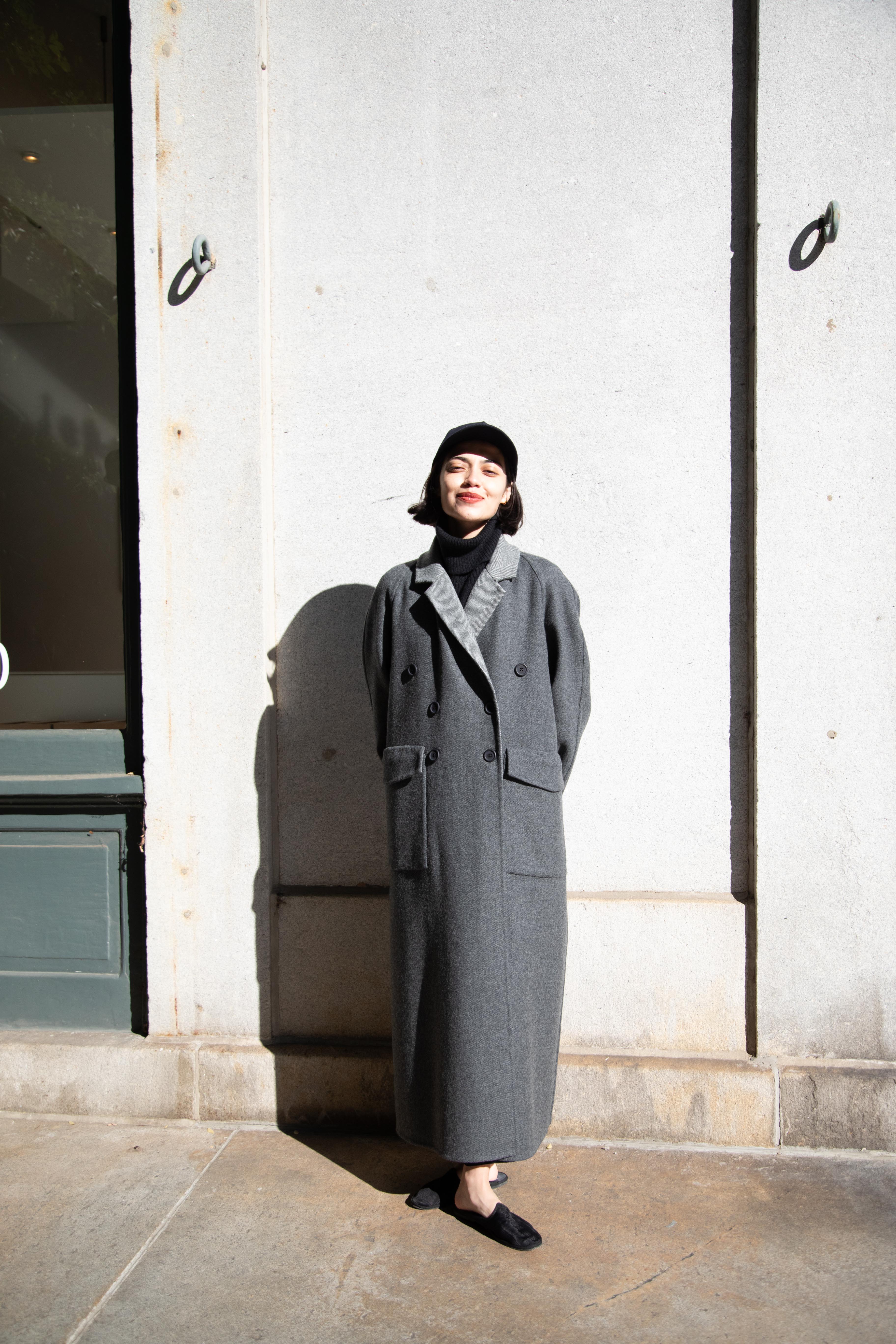 Asciari | Louise Coat in Grey Herringbone - Image 60