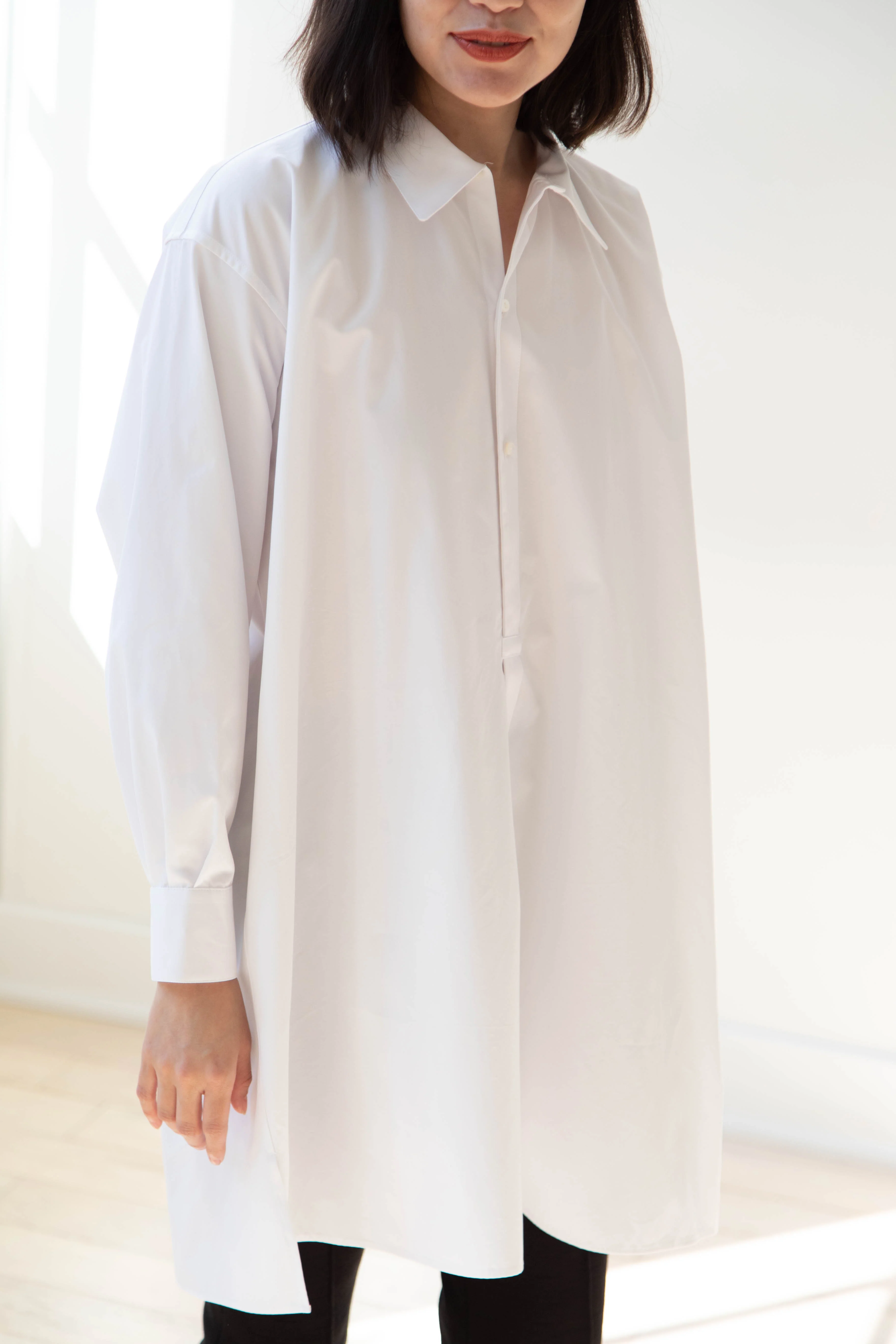 Asciari | Paris Tunic in White Poplin - Image 11