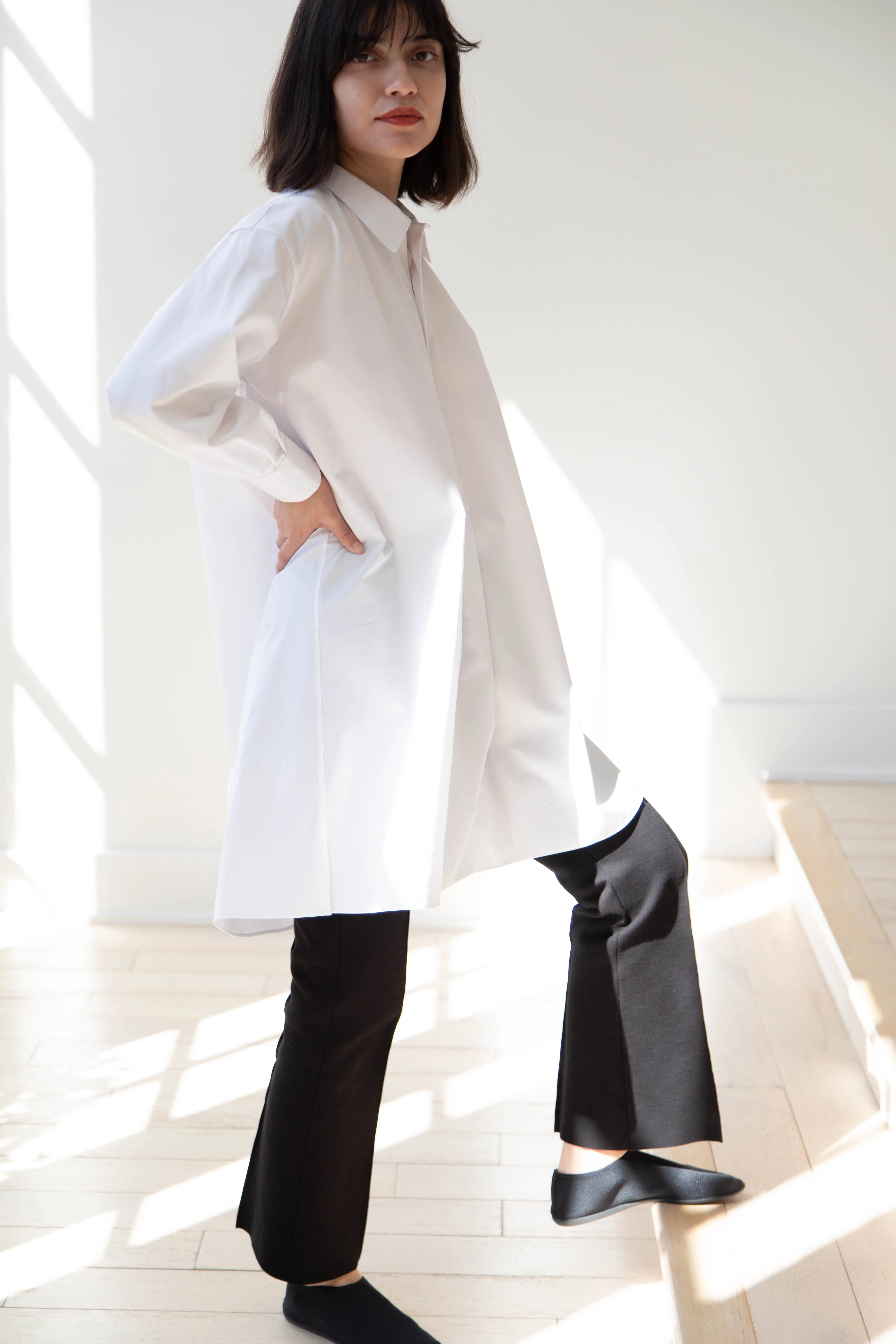 Asciari | Paris Tunic in White Poplin - Image 17