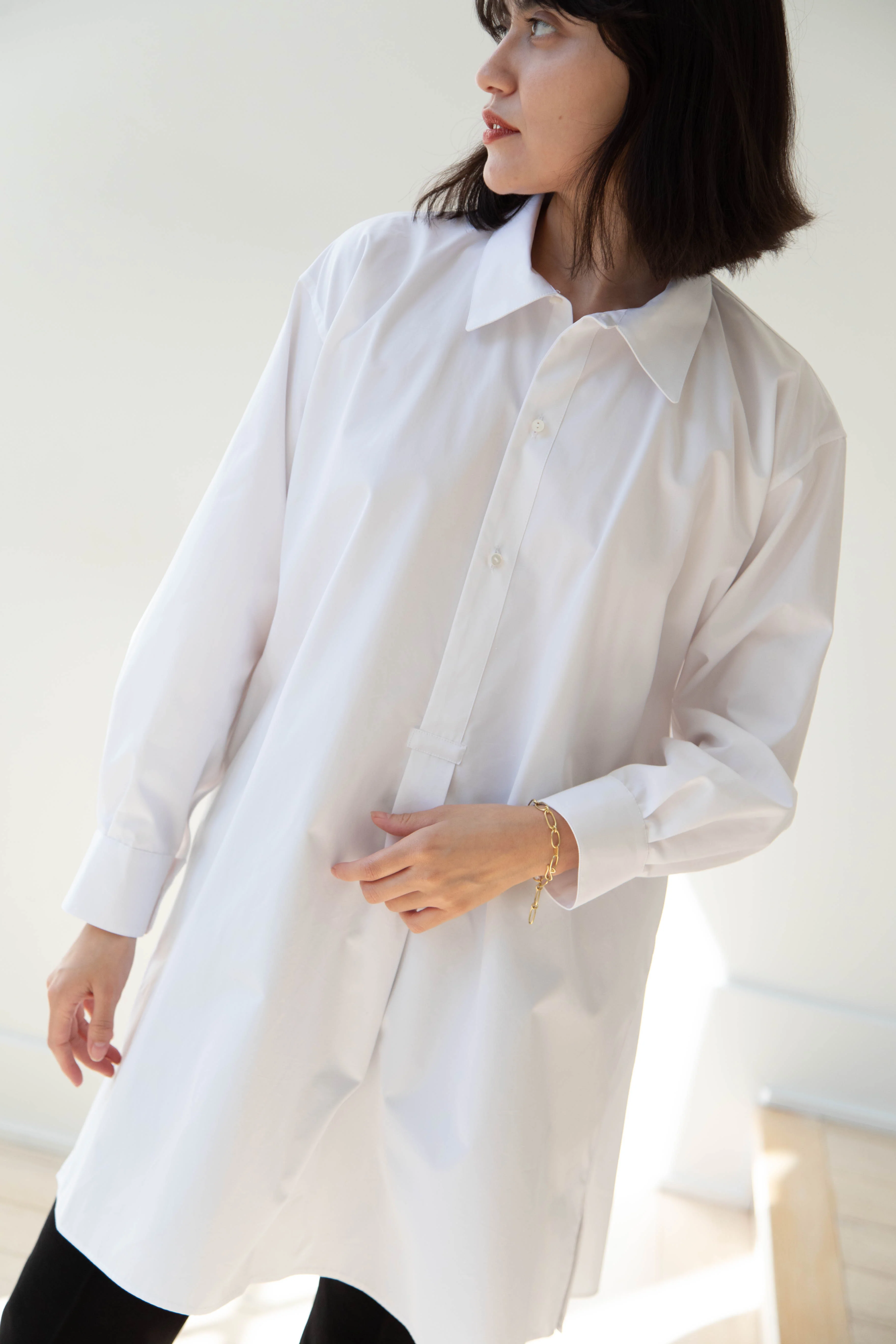 Asciari | Paris Tunic in White Poplin - Image 18